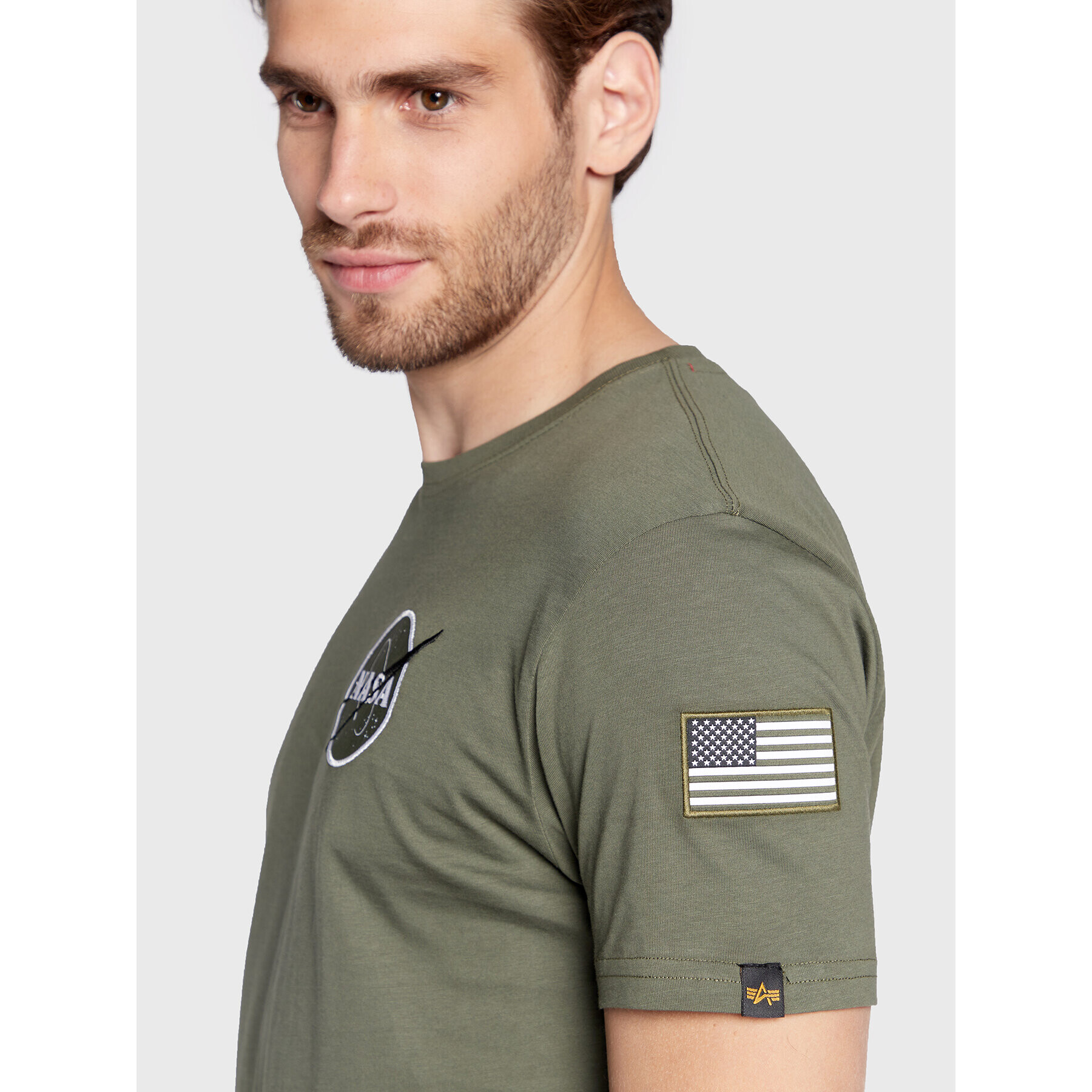 Alpha Industries Тишърт Space Shuttle 176507 Зелен Regular Fit - Pepit.bg