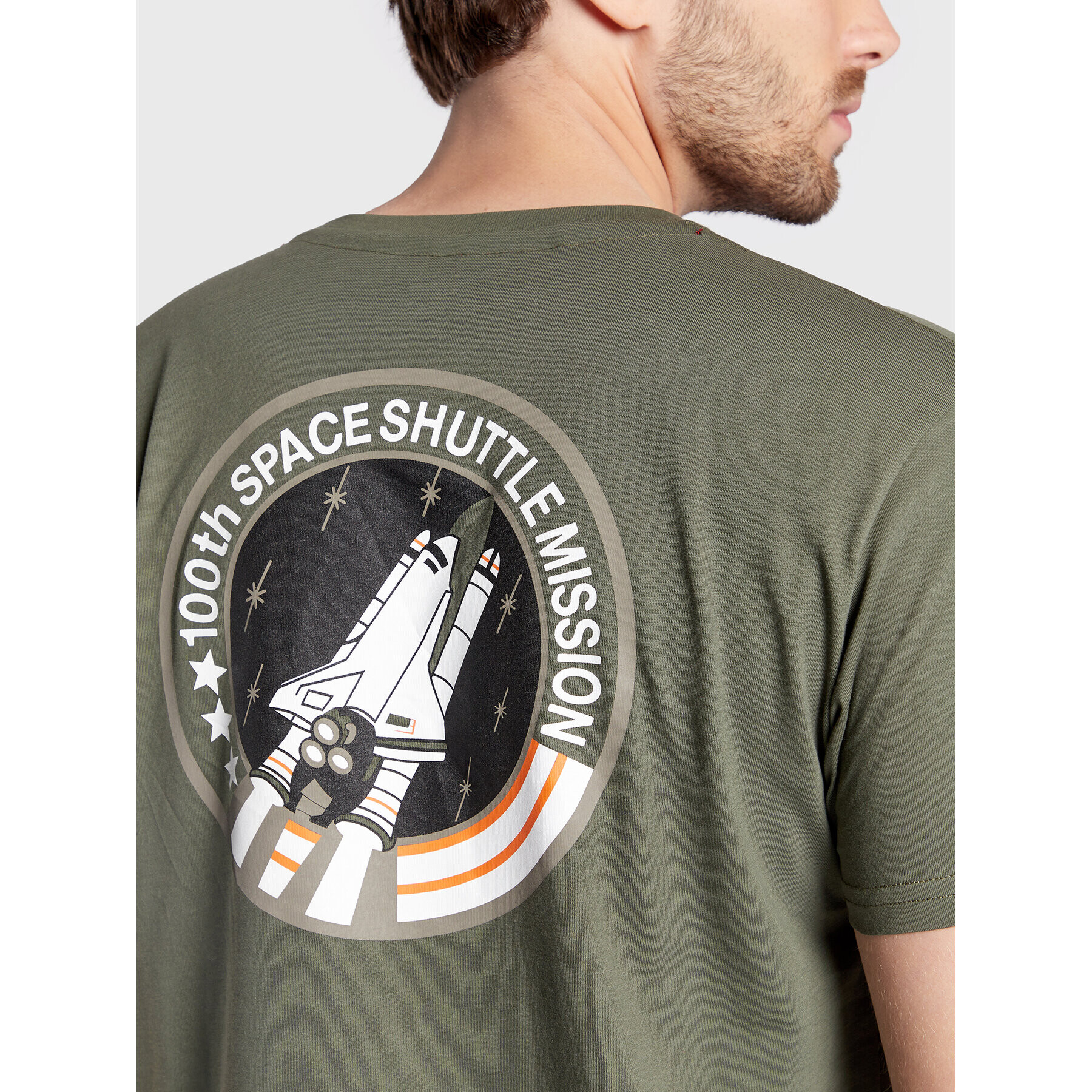 Alpha Industries Тишърт Space Shuttle 176507 Зелен Regular Fit - Pepit.bg