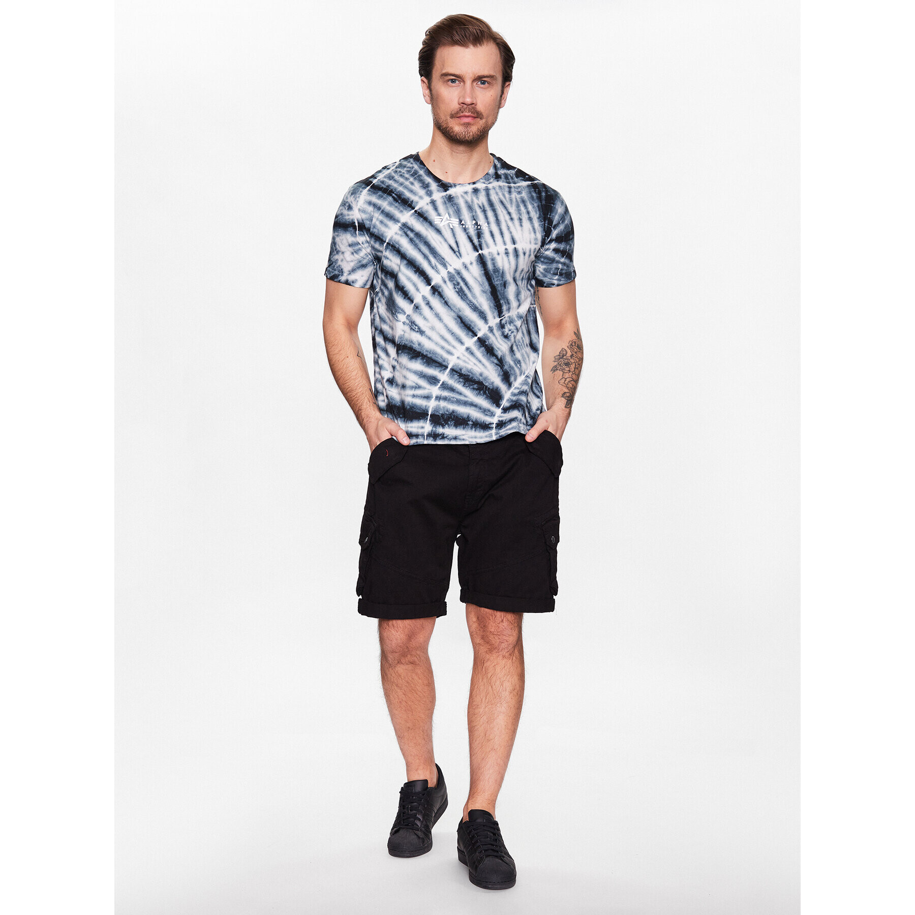 Alpha Industries Тишърт Tie Dye T 106508 Цветен Regular Fit - Pepit.bg