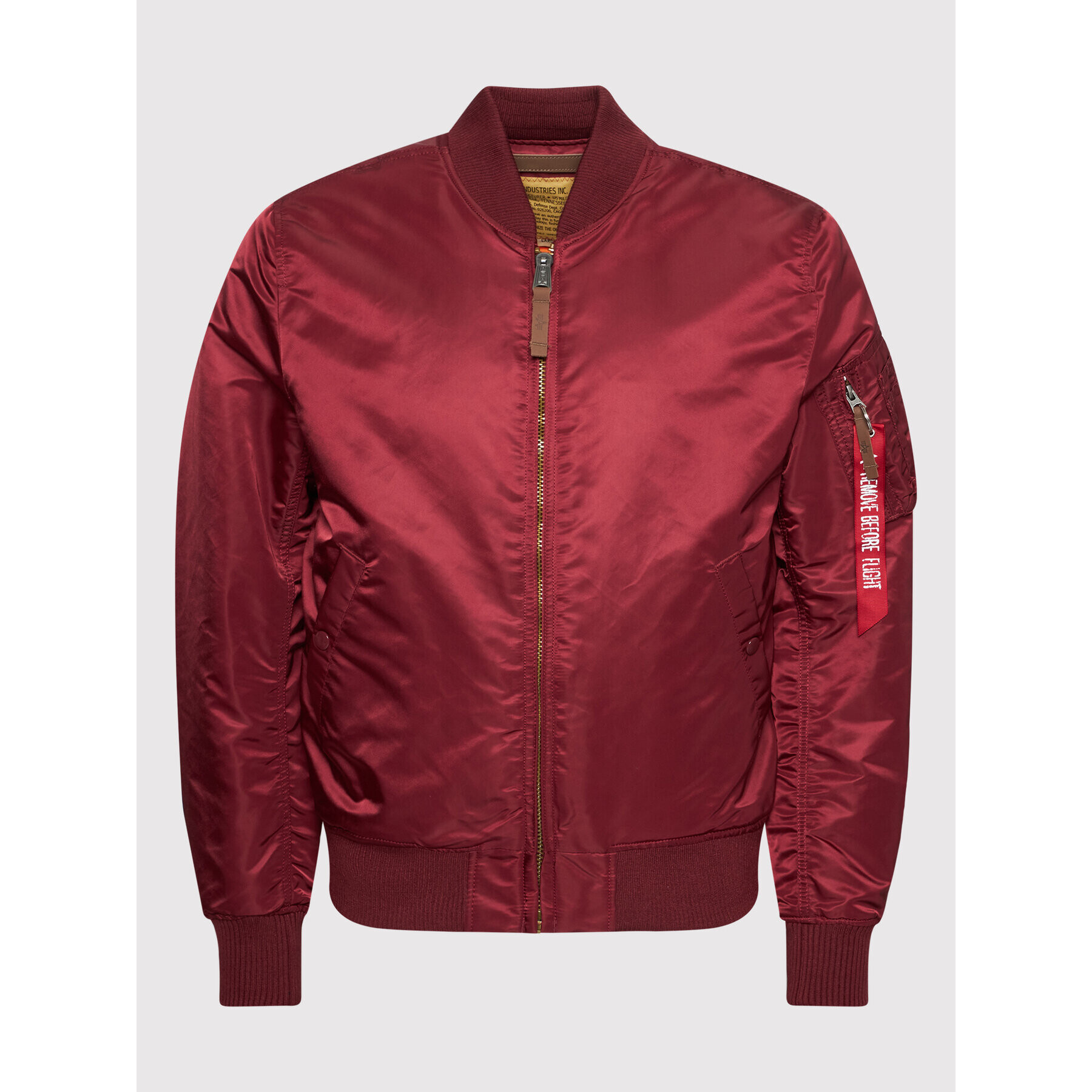 Alpha Industries Яке бомбър Battlewash 191118 Бордо Regular Fit - Pepit.bg