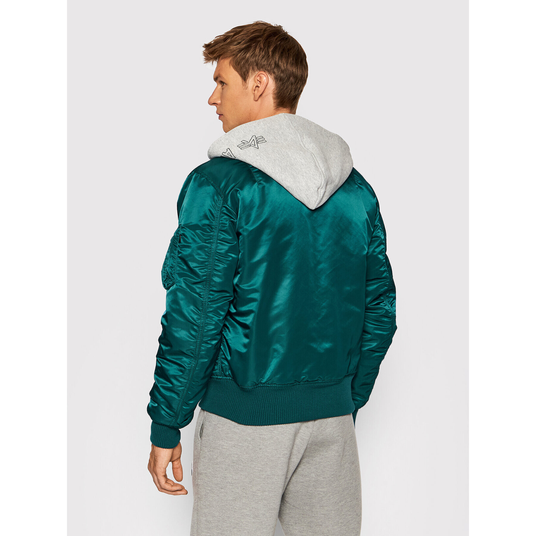 Alpha Industries Яке бомбър Ma-1 D-Tec 183110 Син Regular Fit - Pepit.bg