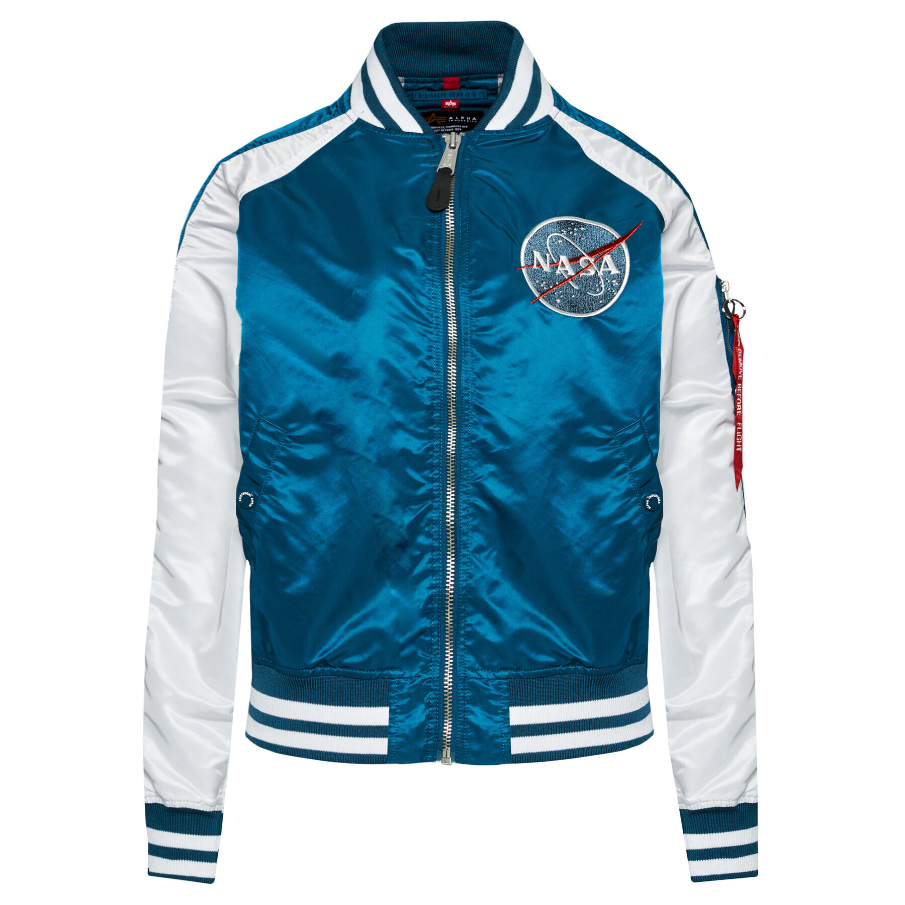 Alpha Industries Яке бомбър Ma-1 Os Nasa 116004 Син Oversize - Pepit.bg