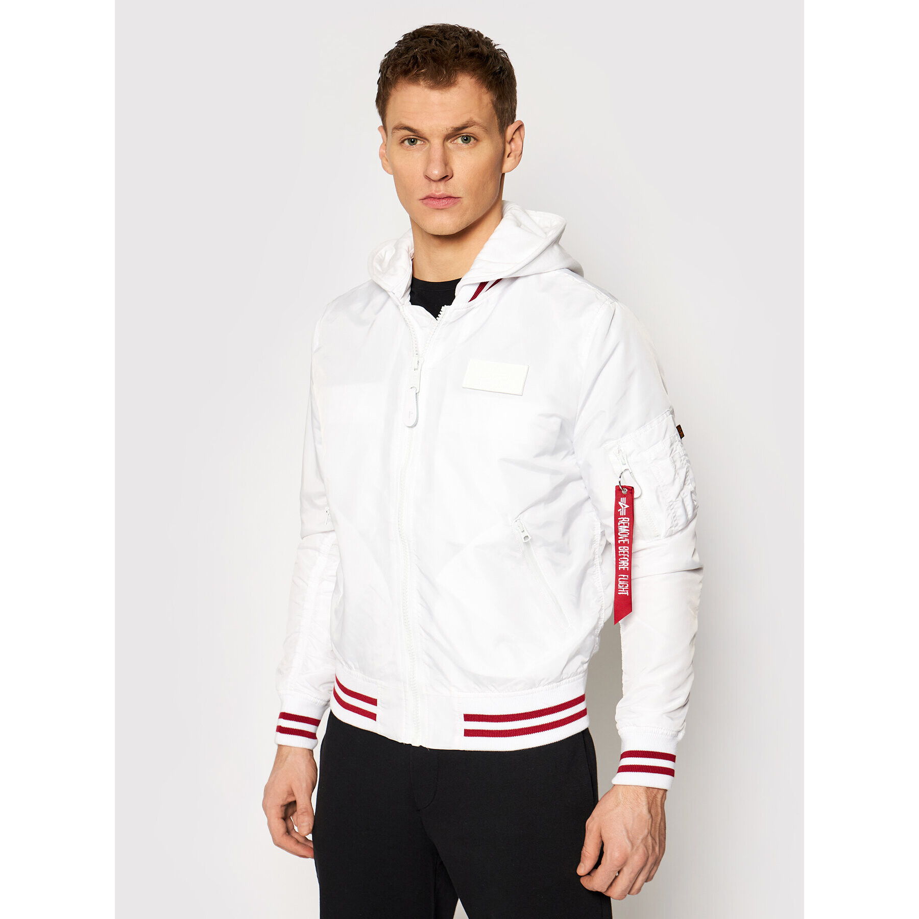 Alpha Industries Яке бомбър Ma-1 Tt 126108 Бял Regular Fit - Pepit.bg