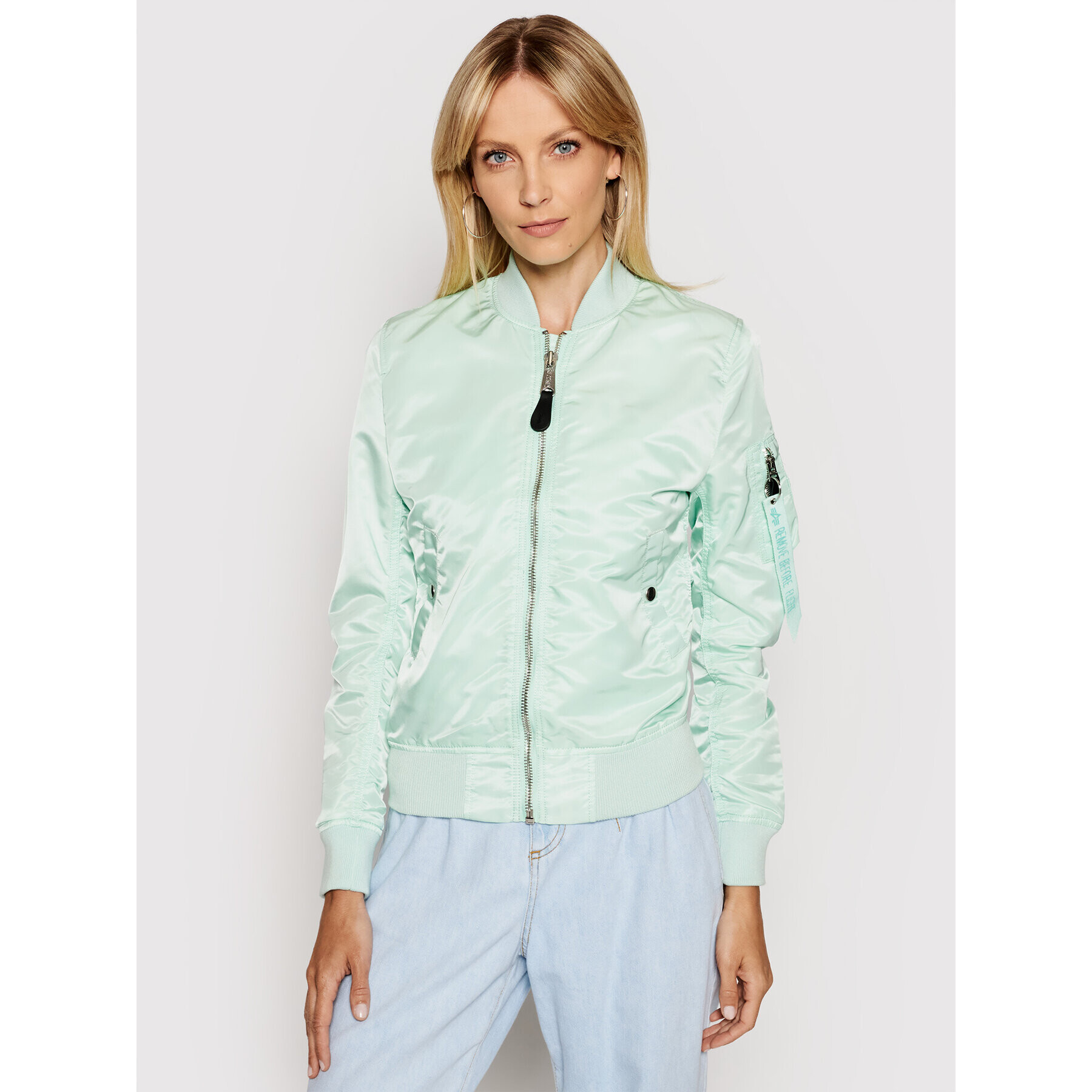 Alpha Industries Яке бомбър Ma-1 Vf Lw 156001 Зелен Regular Fit - Pepit.bg