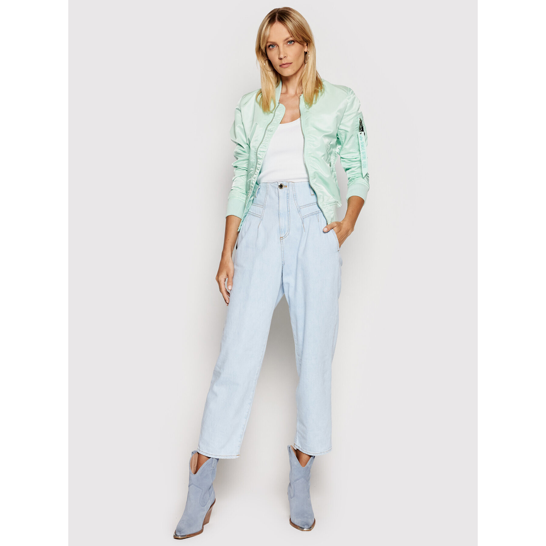 Alpha Industries Яке бомбър Ma-1 Vf Lw 156001 Зелен Regular Fit - Pepit.bg