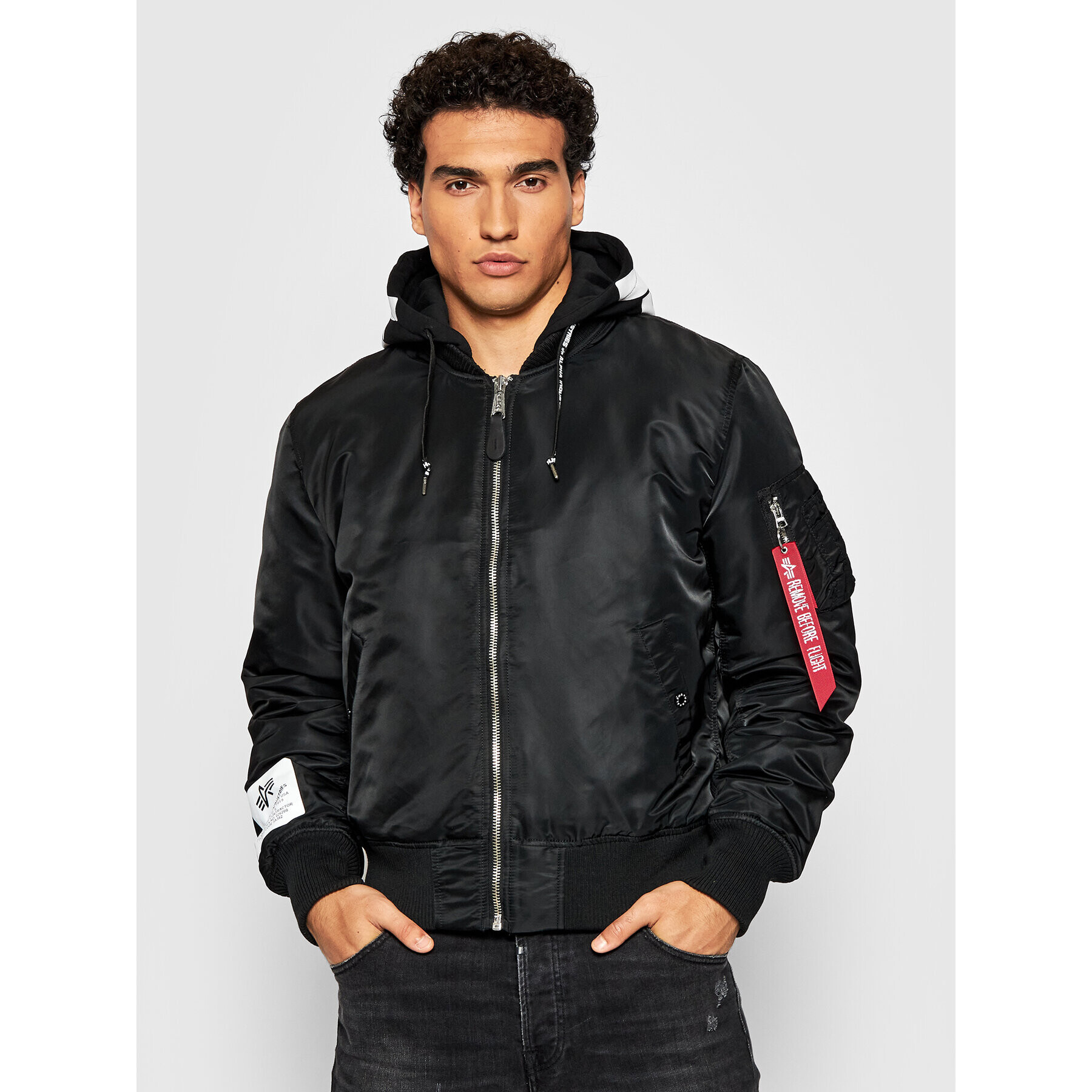 Alpha Industries Яке бомбър Ma_1 Zhp 118101 Черен Regular Fit - Pepit.bg