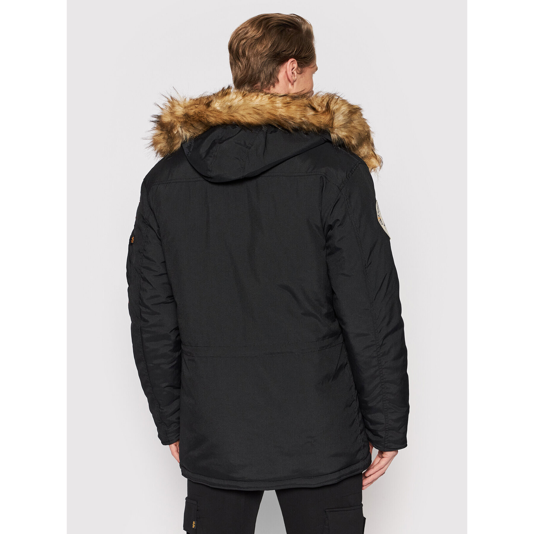 Alpha Industries Зимно яке 123144 Черен Regular Fit - Pepit.bg