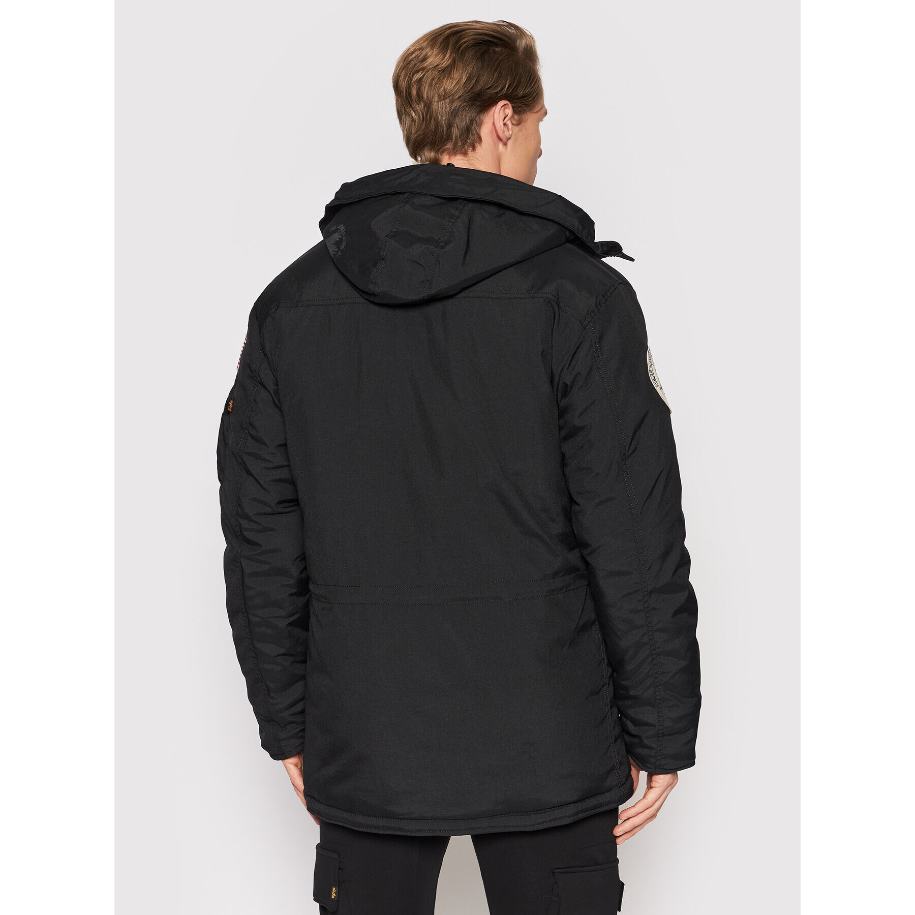 Alpha Industries Зимно яке 123144 Черен Regular Fit - Pepit.bg