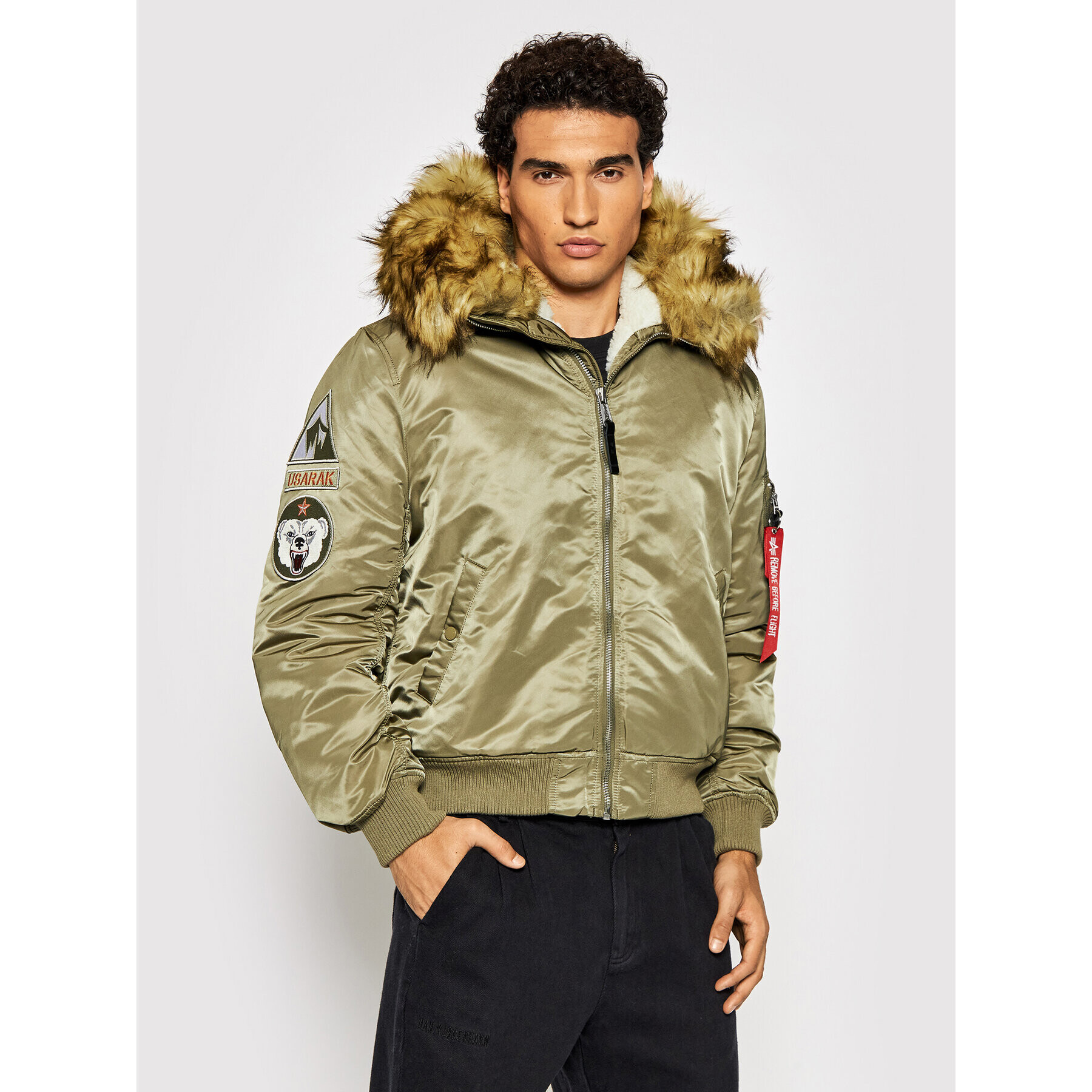 Alpha Industries Зимно яке Arctic 128110 Зелен Regular Fit - Pepit.bg
