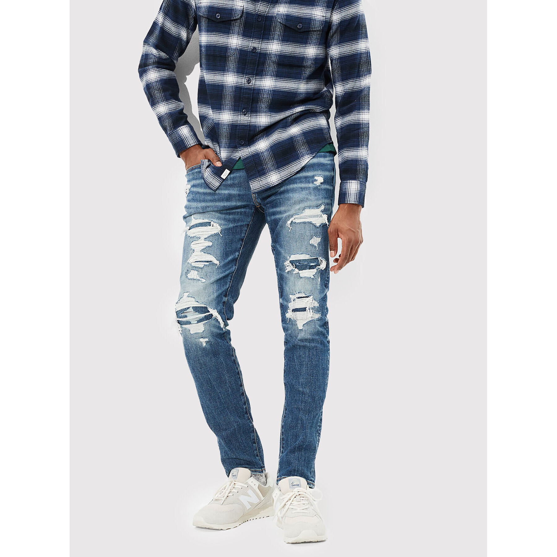 American Eagle Дънки 011-0114-5692 Син Skinny Fit - Pepit.bg