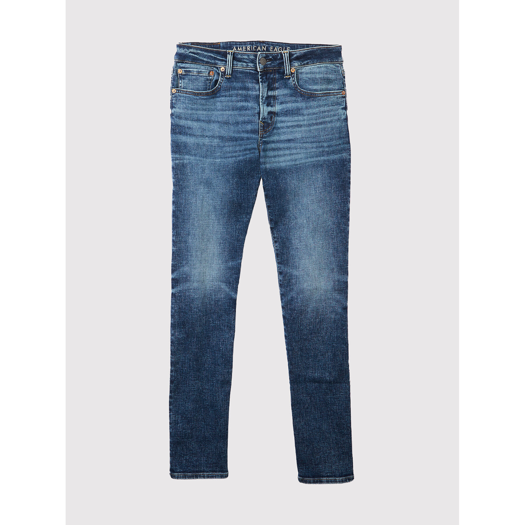 American Eagle Дънки 011-0116-5437 Син Straight Fit - Pepit.bg