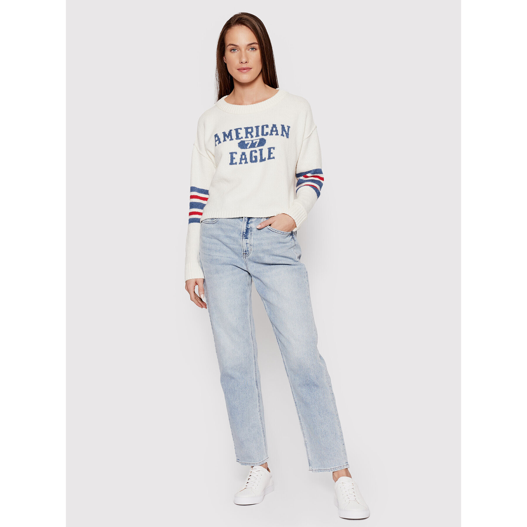 American Eagle Дънки 043-0436-3455 Син Relaxed Fit - Pepit.bg