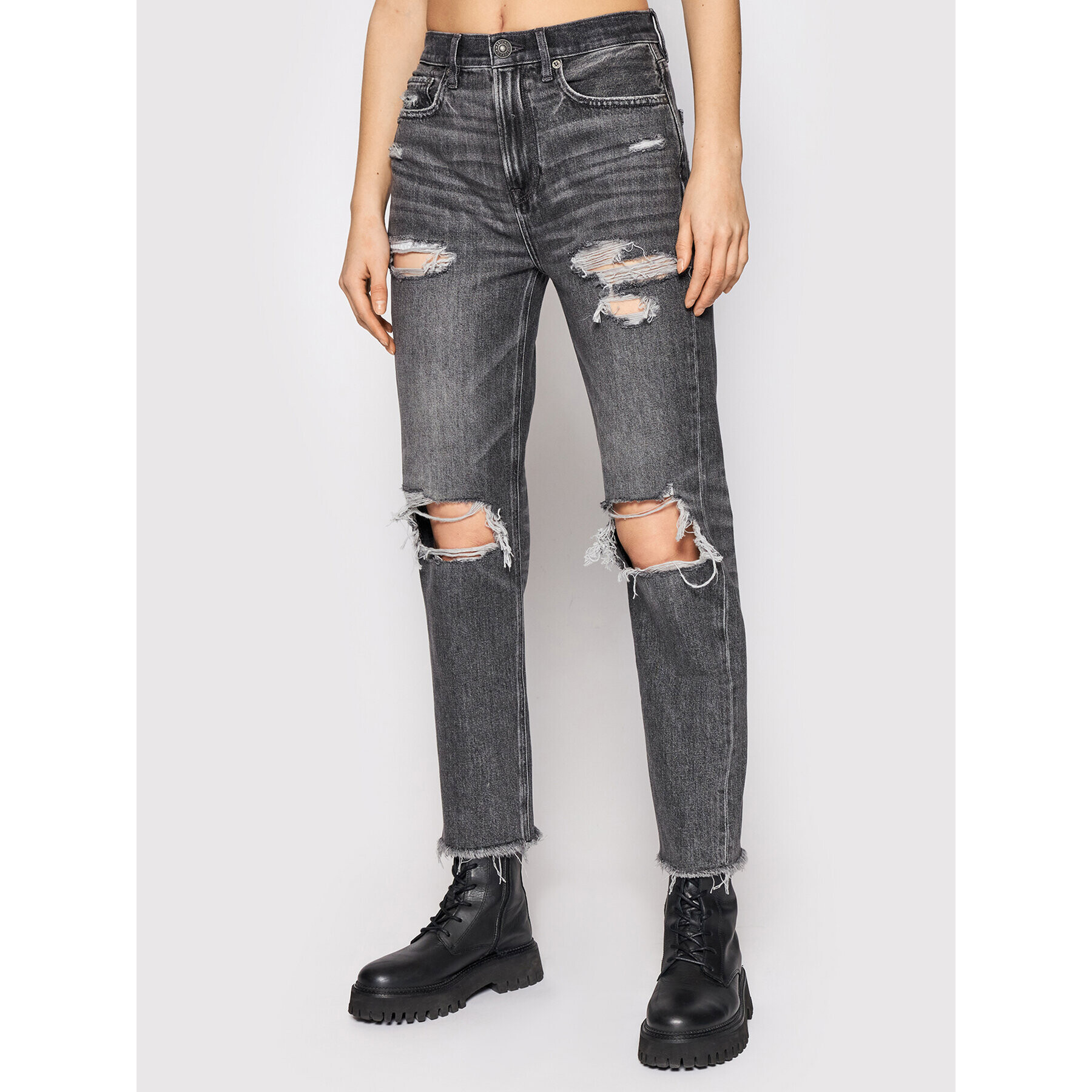 American Eagle Дънки 043-3437-3176 Сив Relaxed Fit - Pepit.bg
