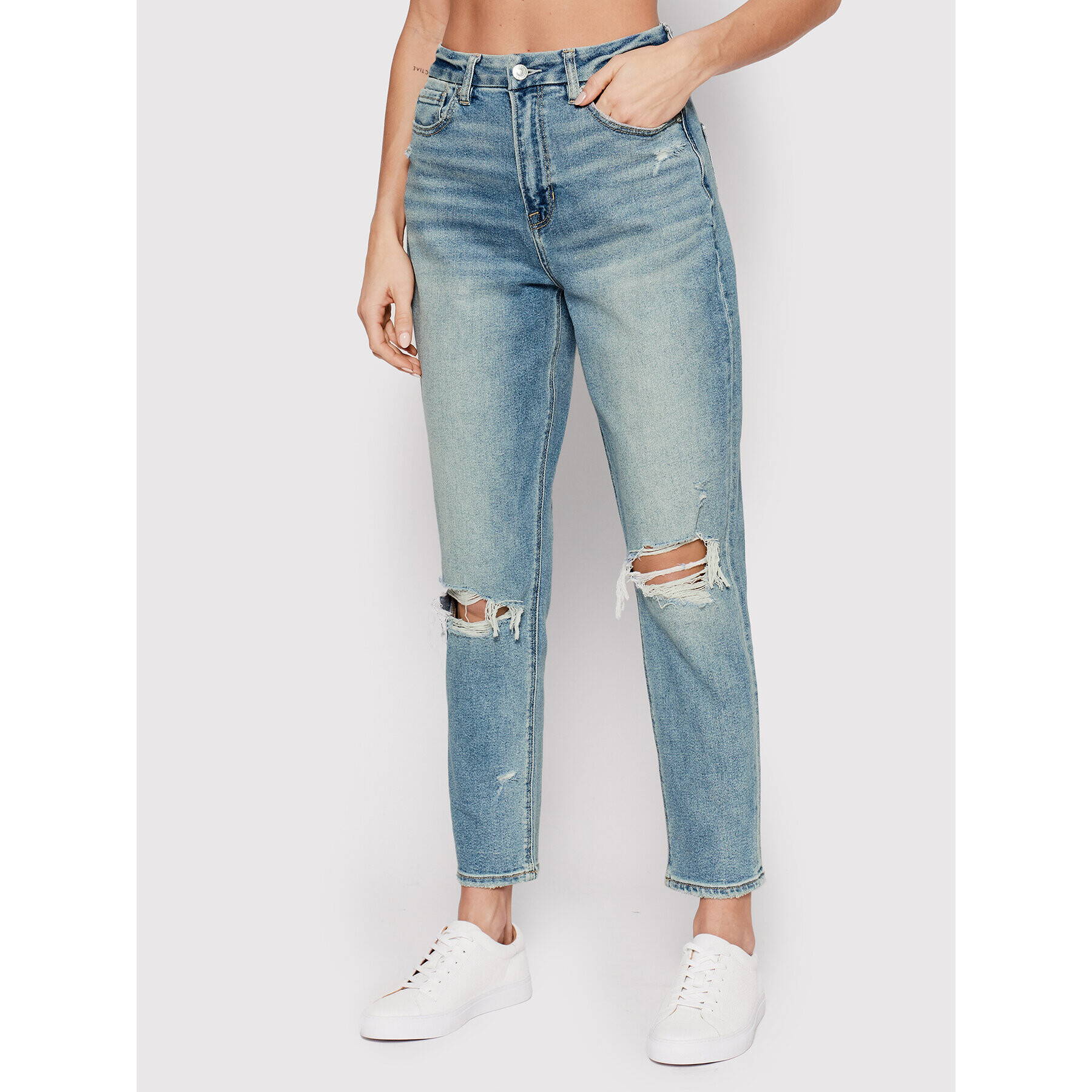 American Eagle Дънки 043-3439-2329 Син Relaxed Fit - Pepit.bg