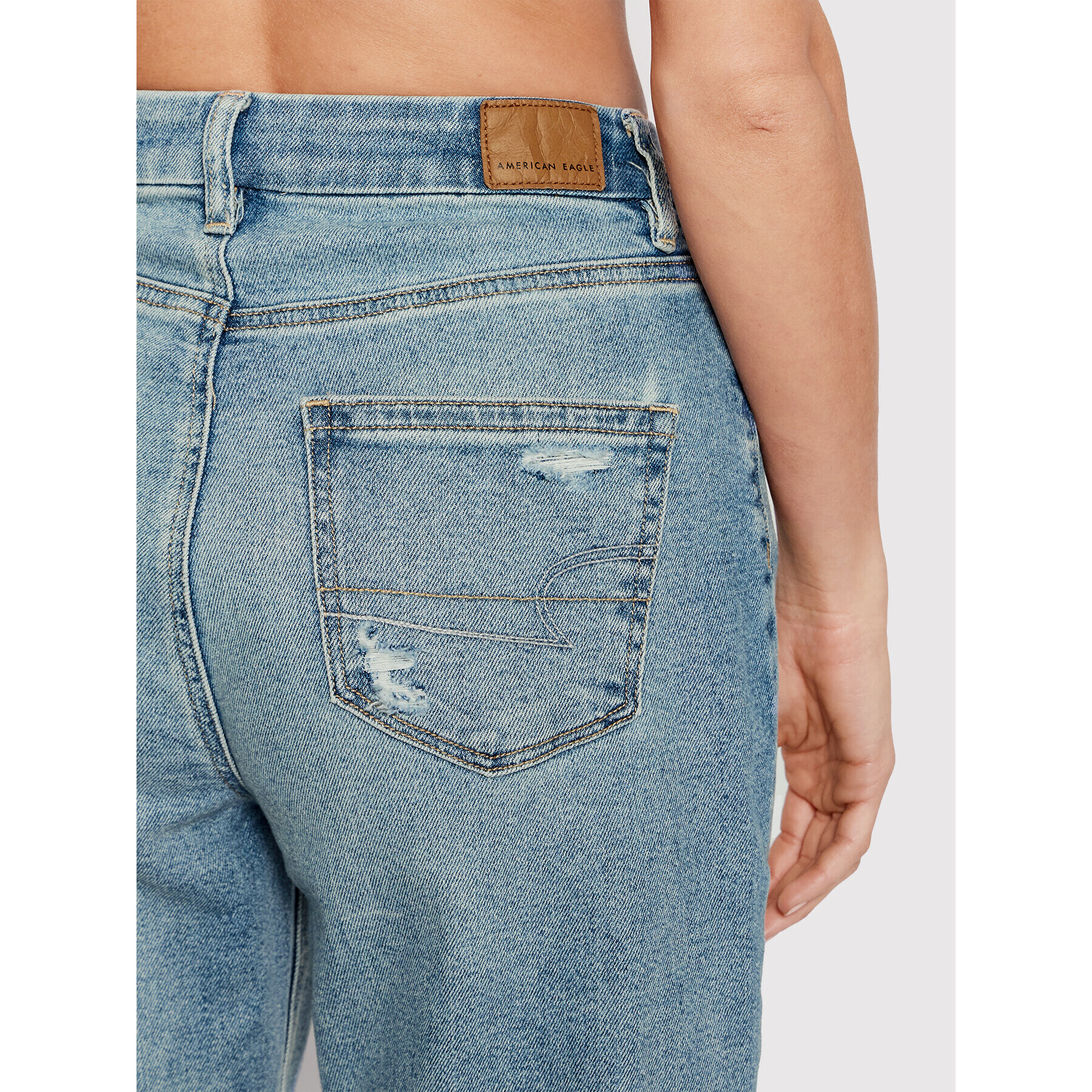 American Eagle Дънки 043-3439-2329 Син Relaxed Fit - Pepit.bg