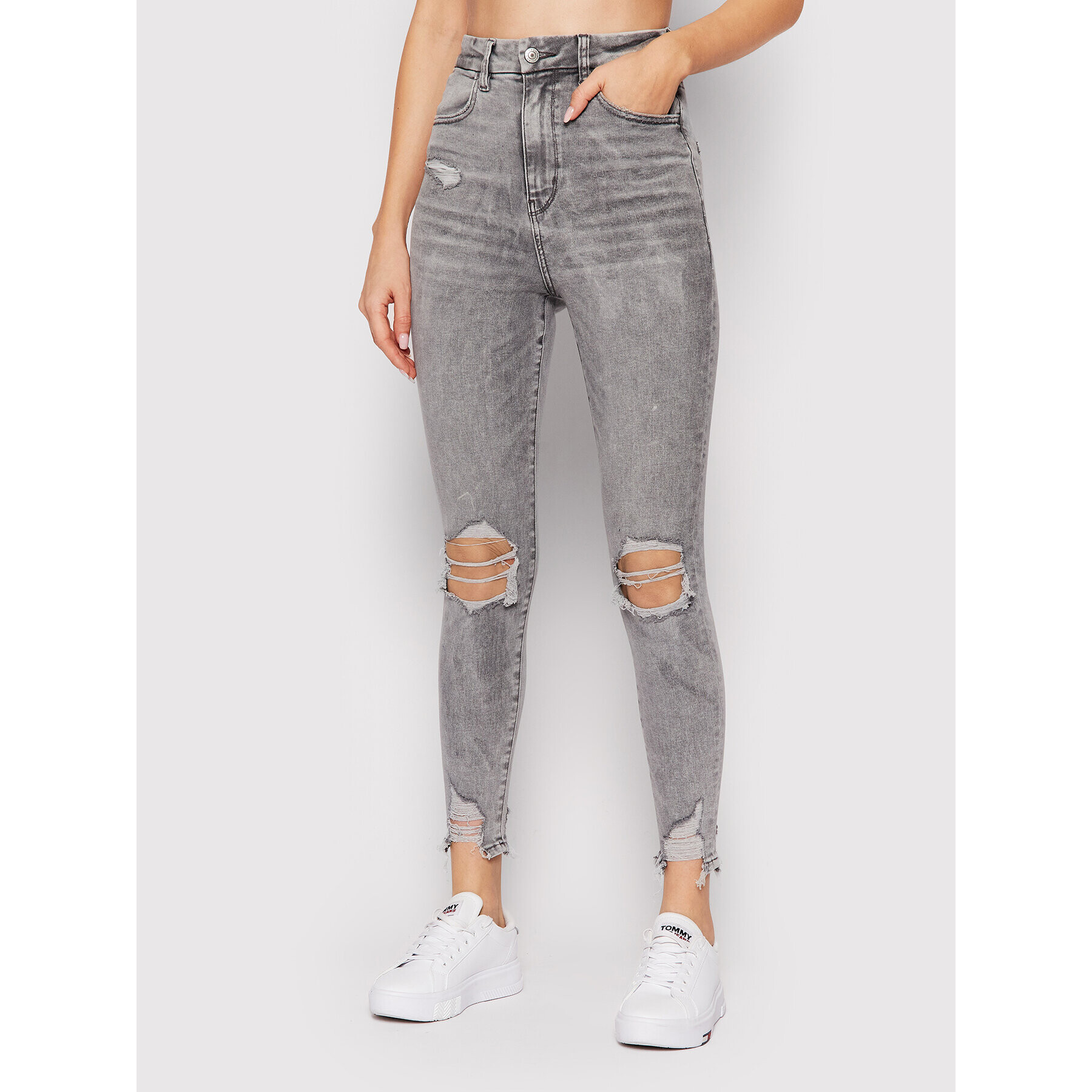 American Eagle Дънки 043-4431-3539 Сив Jegging Fit - Pepit.bg
