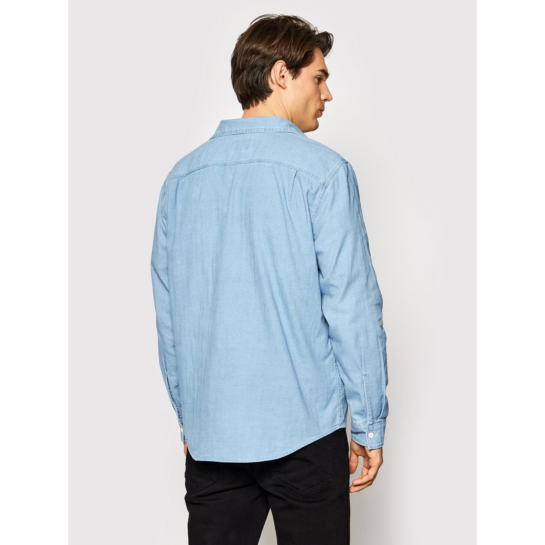 American Eagle дънкова риза 015-2151-5401 Син Regular Fit - Pepit.bg