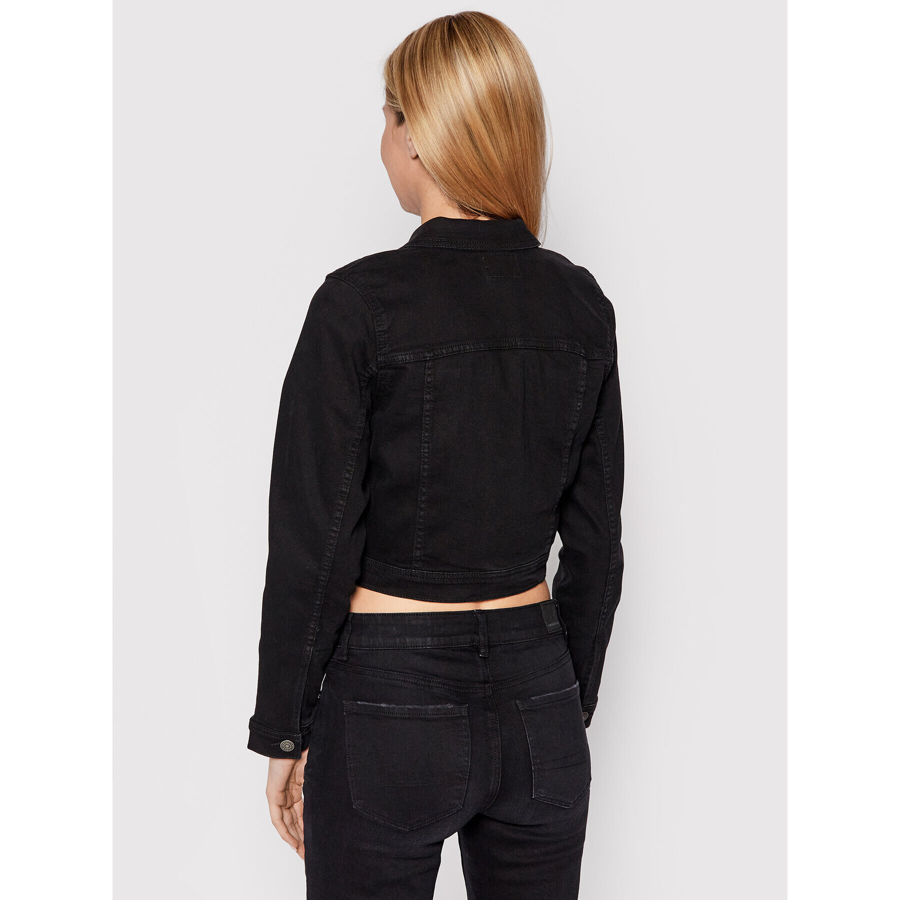 American Eagle Дънково яке 038-0383-3045 Черен Regular Fit - Pepit.bg