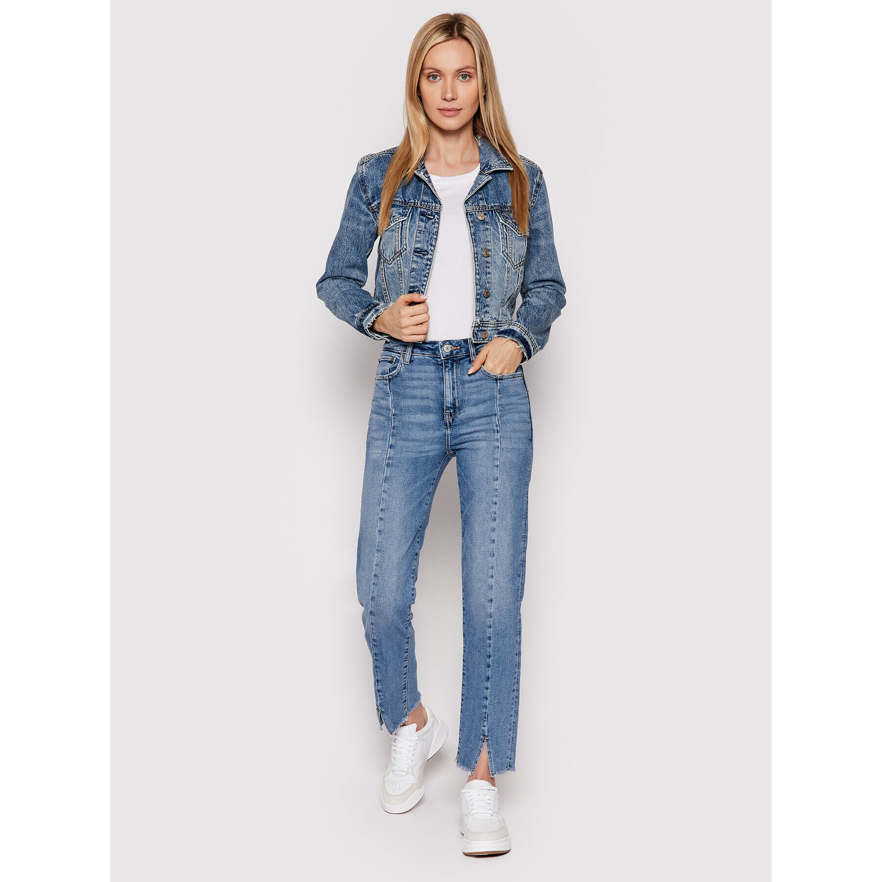 American Eagle Дънково яке 038-0383-3053 Син Regular Fit - Pepit.bg