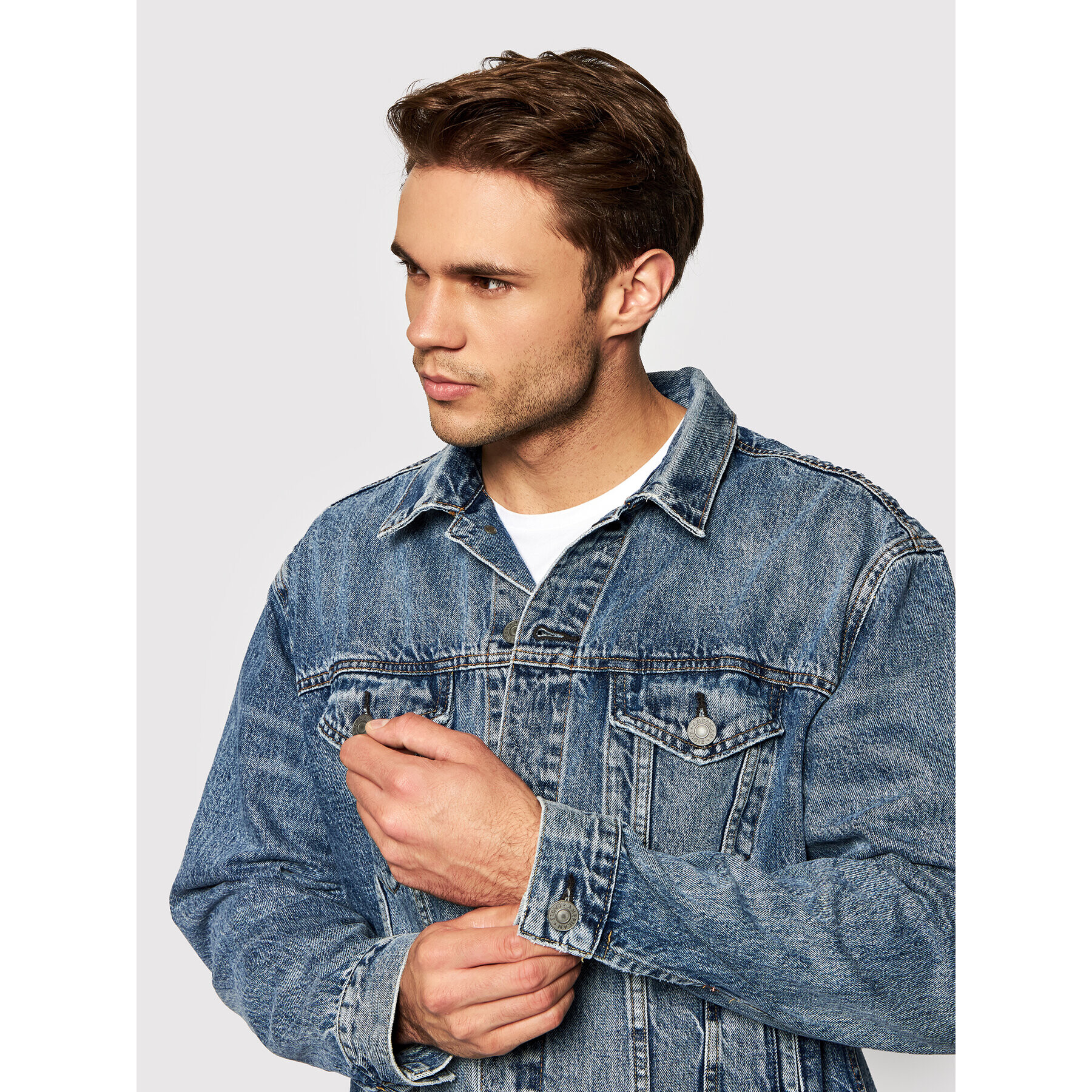 American Eagle Дънково яке 010-0106-1433 Син Regular Fit - Pepit.bg