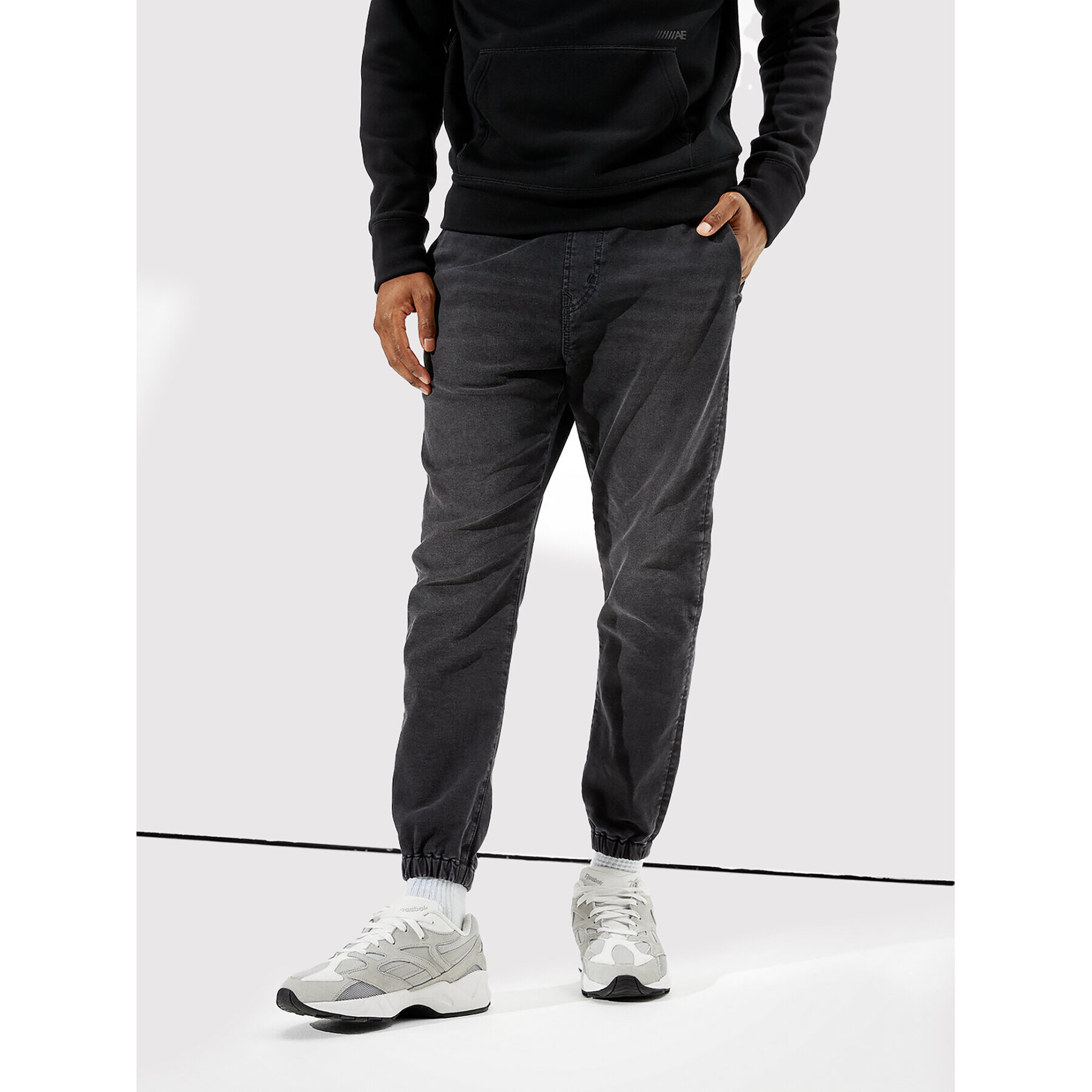 American Eagle Джогъри 011-1114-5689 Черен Regular Fit - Pepit.bg