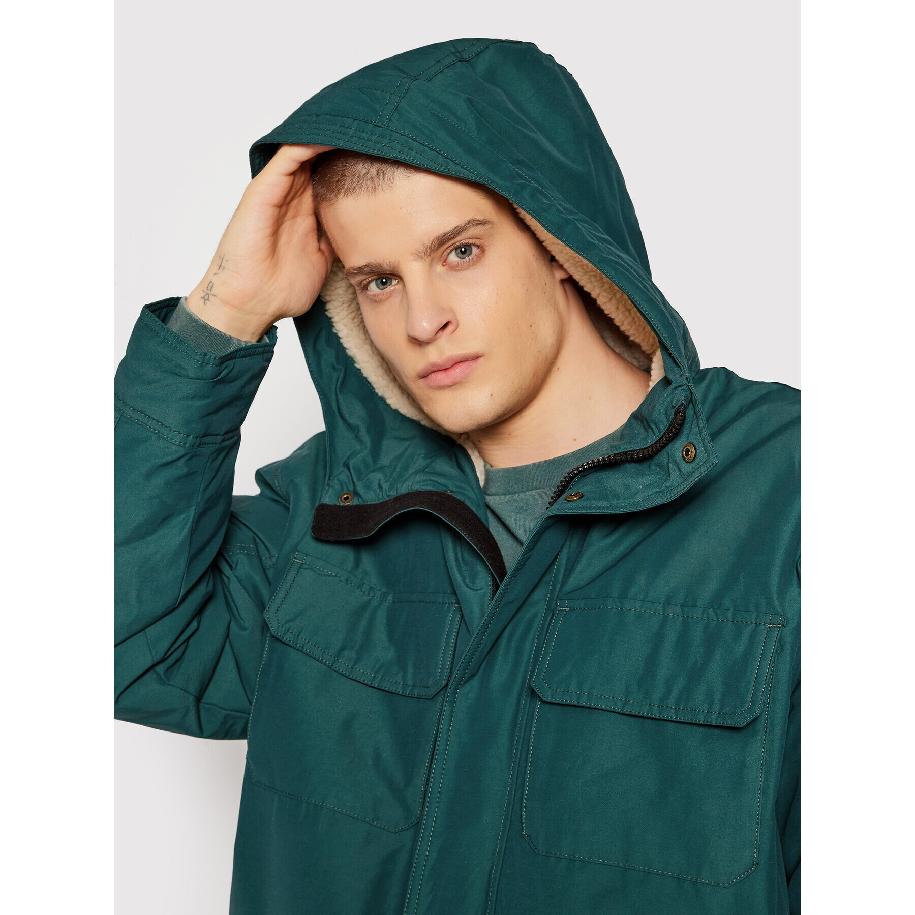 American Eagle Парка 010-0108-1354 Зелен Regular Fit - Pepit.bg