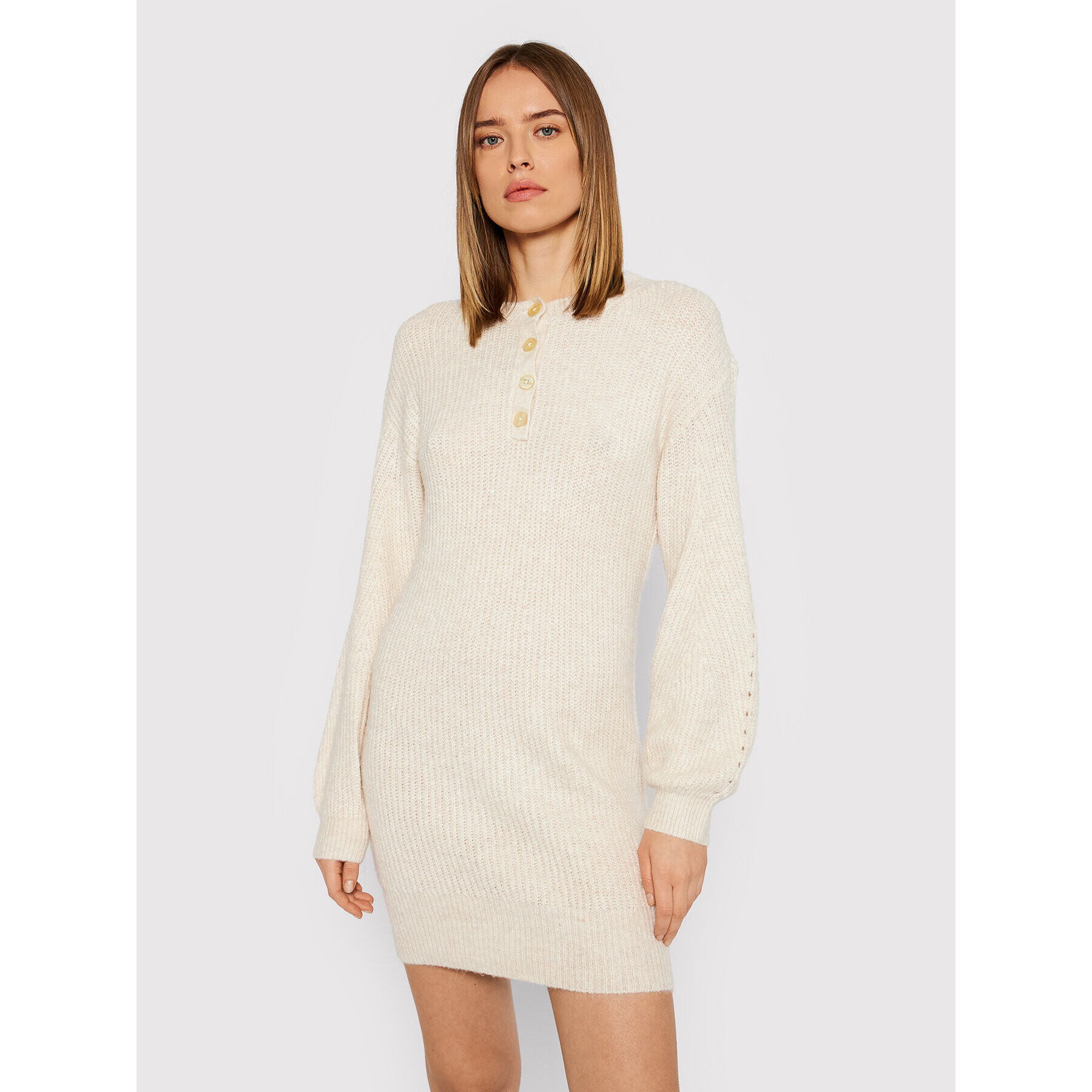 American Eagle Плетена рокля 039-1399-5454 Бежов Regular Fit - Pepit.bg