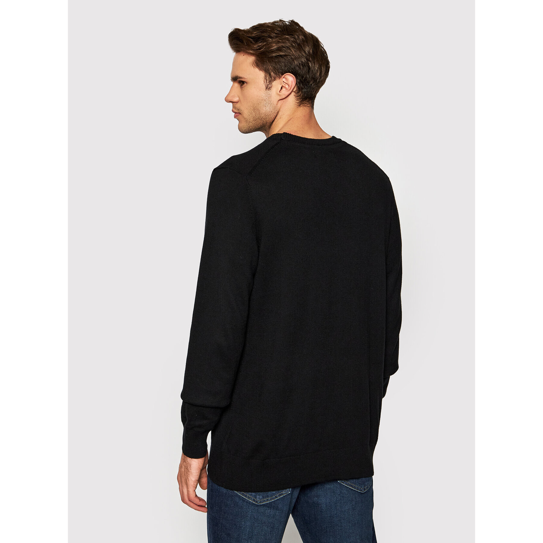 American Eagle Пуловер 014-1142-1702 Черен Regular Fit - Pepit.bg