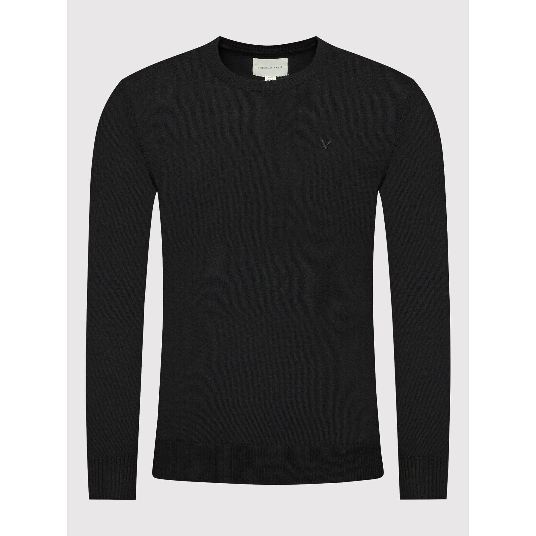 American Eagle Пуловер 014-1142-1702 Черен Regular Fit - Pepit.bg