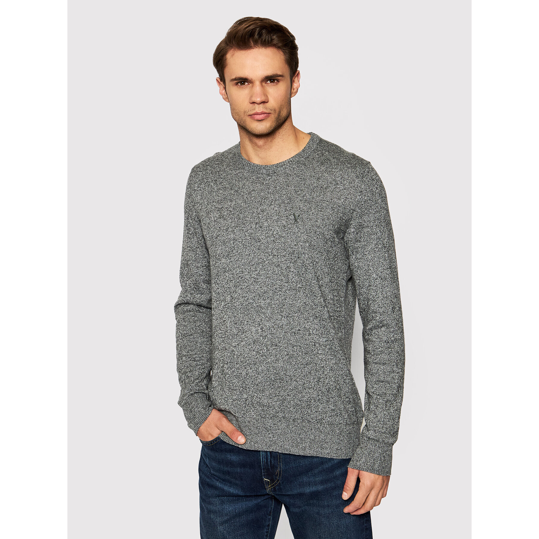American Eagle Пуловер 014-1142-1702 Сив Regular Fit - Pepit.bg
