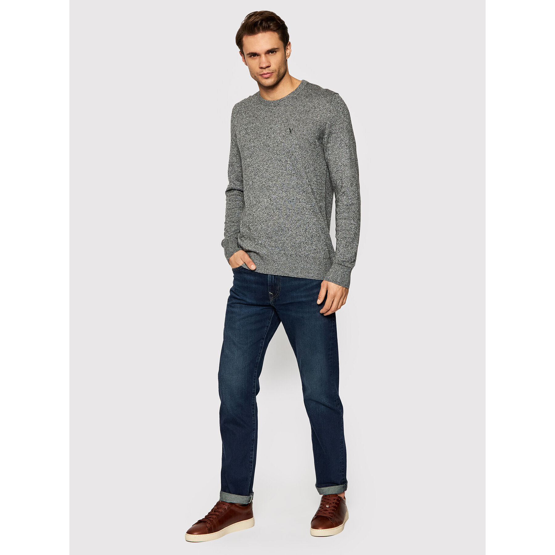 American Eagle Пуловер 014-1142-1702 Сив Regular Fit - Pepit.bg