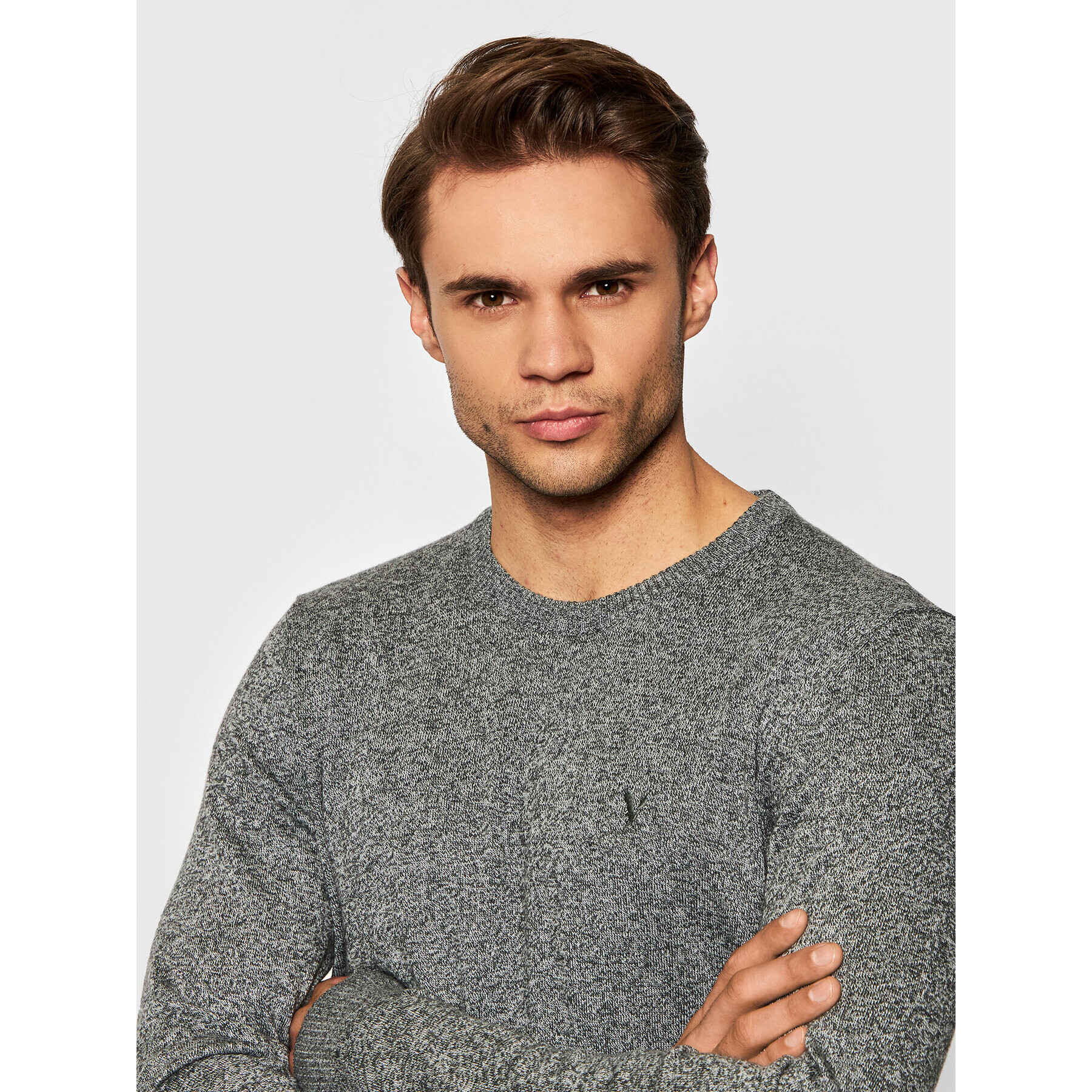 American Eagle Пуловер 014-1142-1702 Сив Regular Fit - Pepit.bg