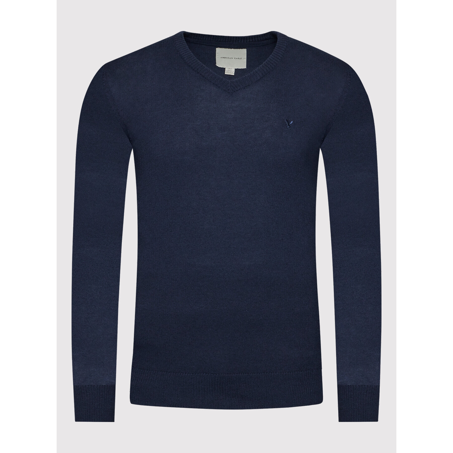 American Eagle Пуловер 014-1144-1703 Тъмносин Regular Fit - Pepit.bg