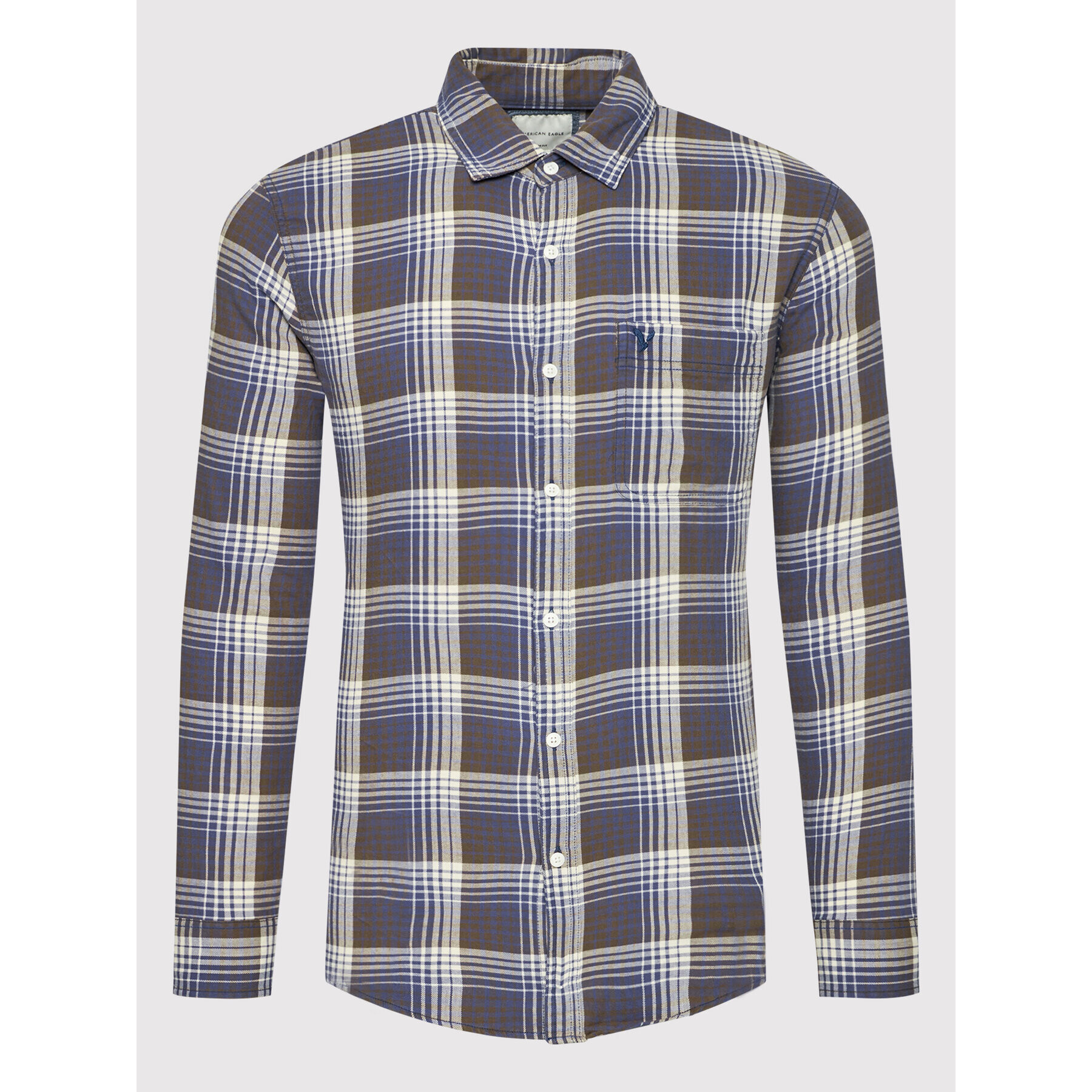 American Eagle Риза 015-0153-2179 Цветен Slim Fit - Pepit.bg