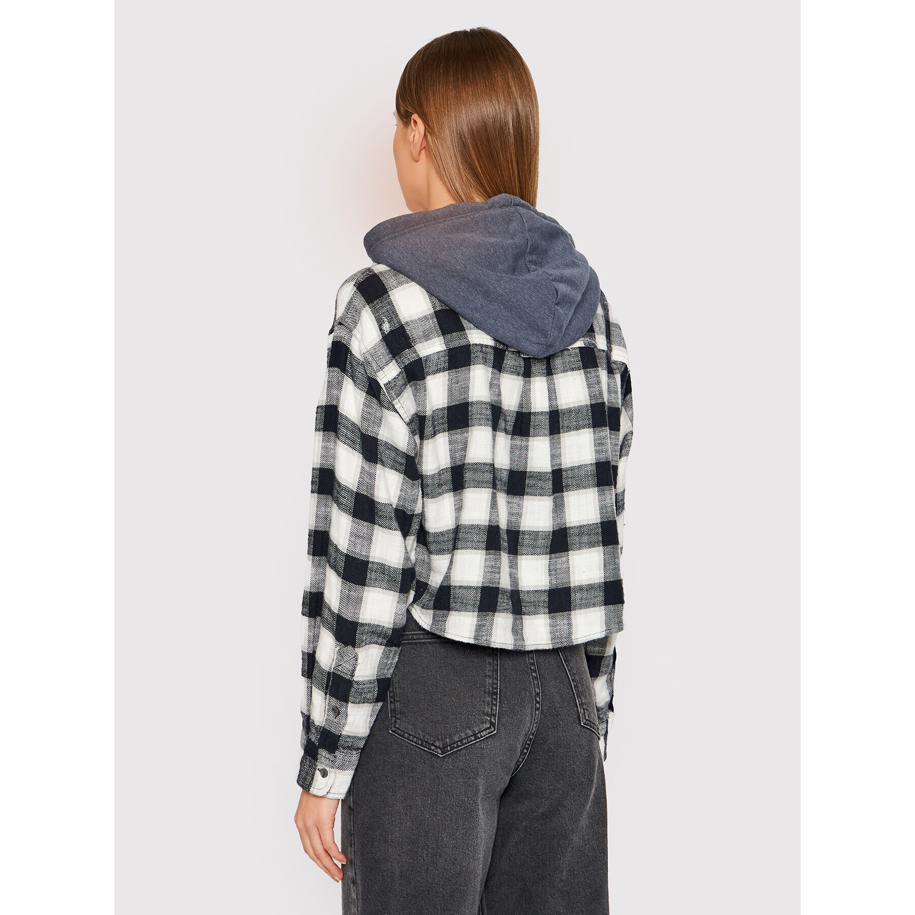 American Eagle Риза 035-1354-3804 Сив Relaxed Fit - Pepit.bg