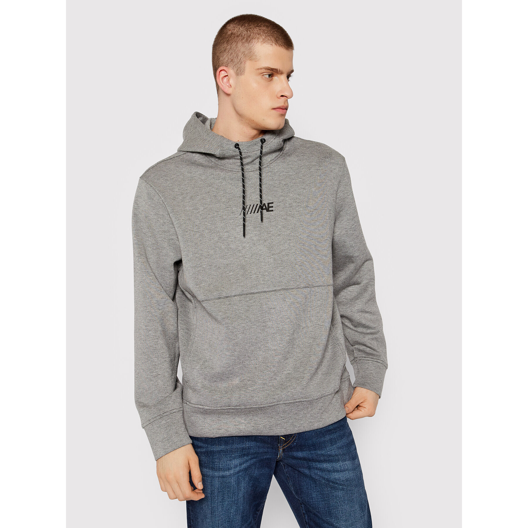 American Eagle Суитшърт 019-0193-1487 Сив Regular Fit - Pepit.bg