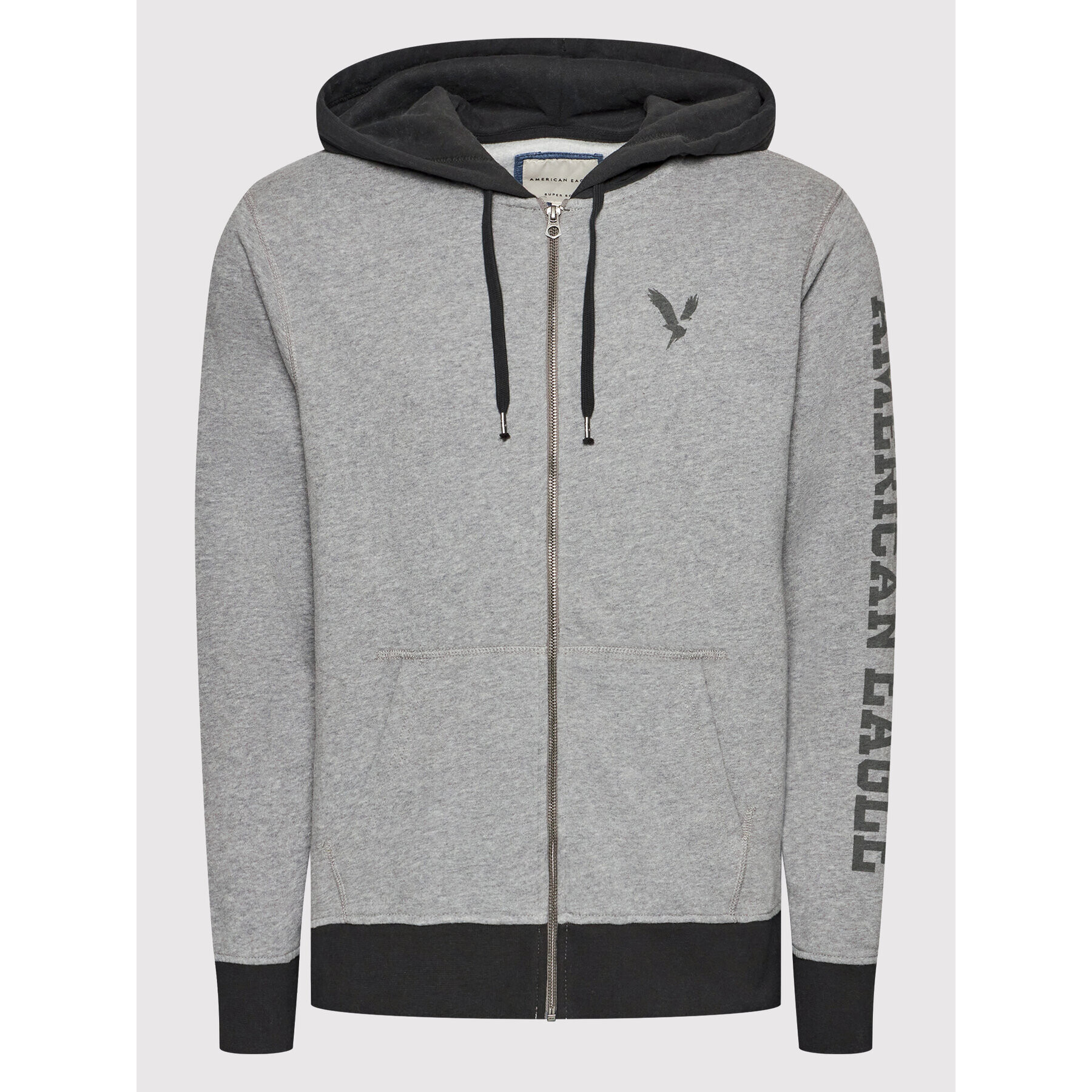 American Eagle Суитшърт 019-0196-1742 Сив Regular Fit - Pepit.bg