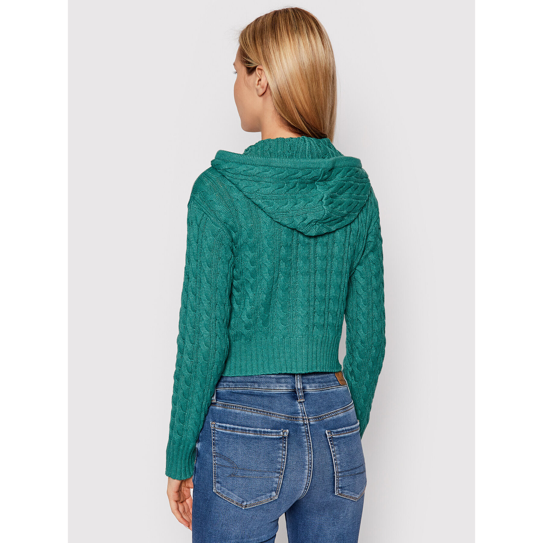 American Eagle Суитшърт 034-0341-9577 Зелен Slim Fit - Pepit.bg