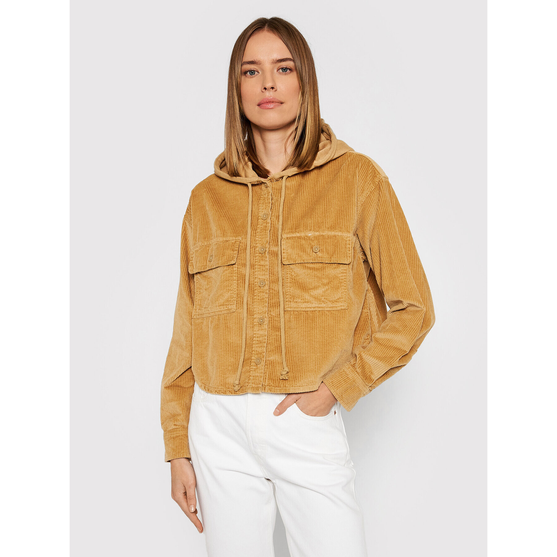 American Eagle Суитшърт 035-1354-3759 Кафяв Relaxed Fit - Pepit.bg