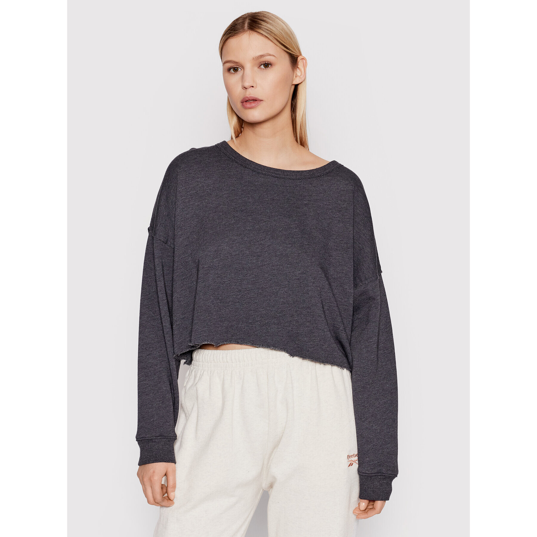 American Eagle Суитшърт 045-0453-1612 Сив Oversize - Pepit.bg