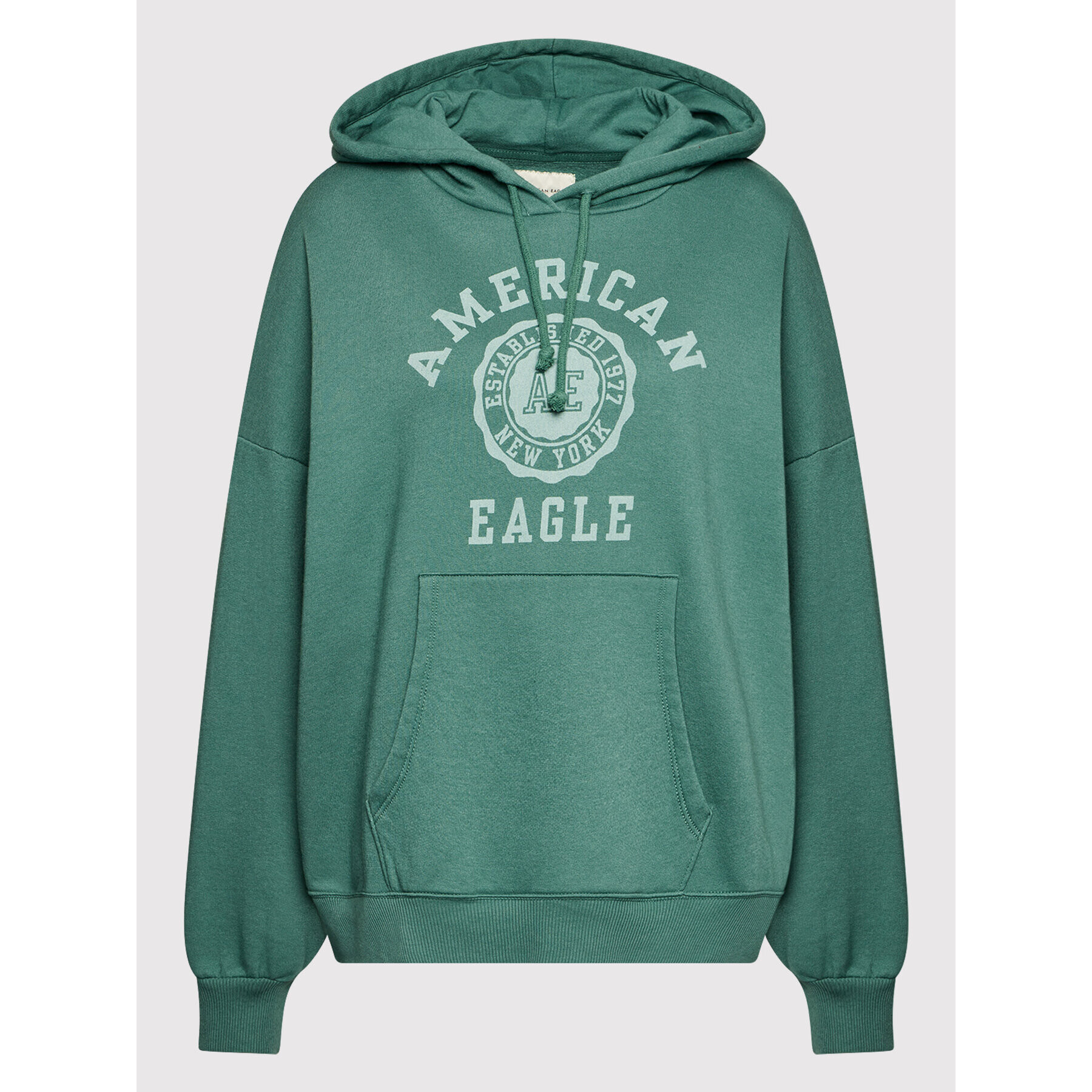 American Eagle Суитшърт 045-1455-1642 Зелен Relaxed Fit - Pepit.bg