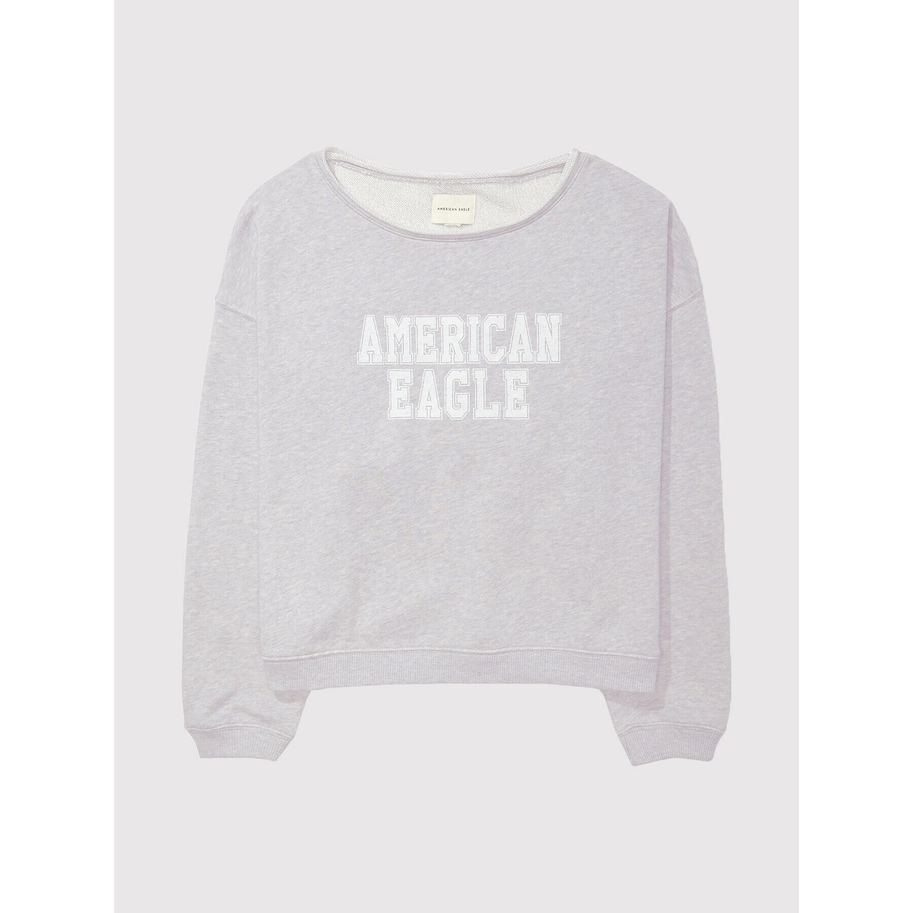 American Eagle Суитшърт 045-2532-1601 Сив Oversize - Pepit.bg