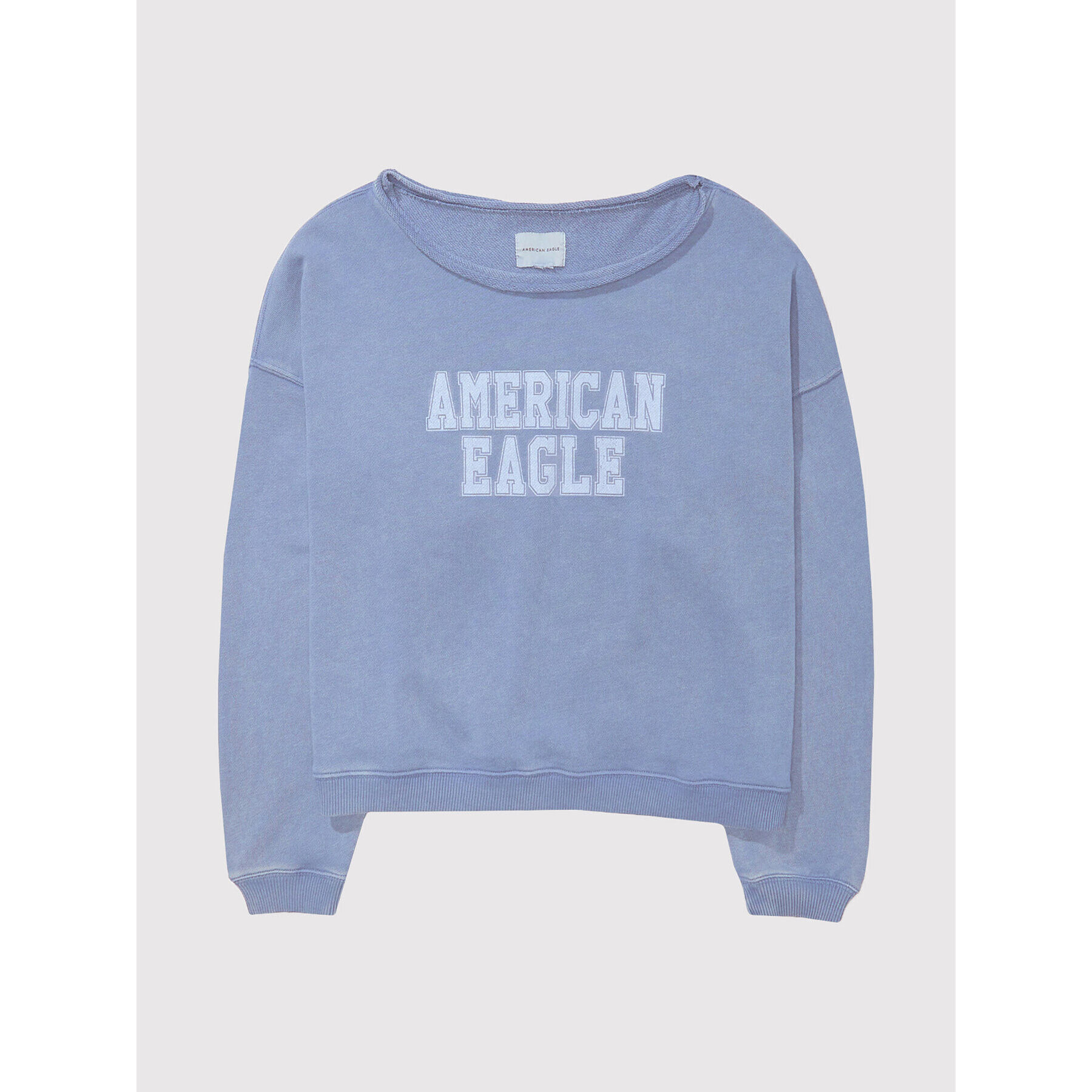 American Eagle Суитшърт 045-2532-1636 Син Oversize - Pepit.bg