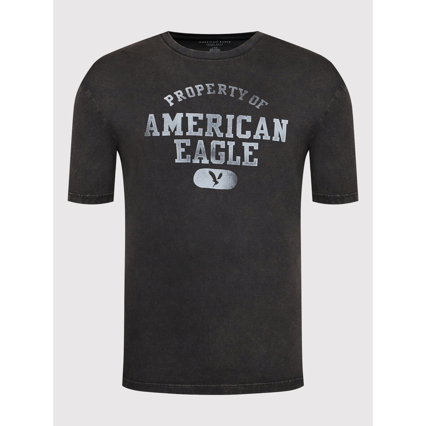 American Eagle Тишърт 016-0181-5470 Сив Regular Fit - Pepit.bg