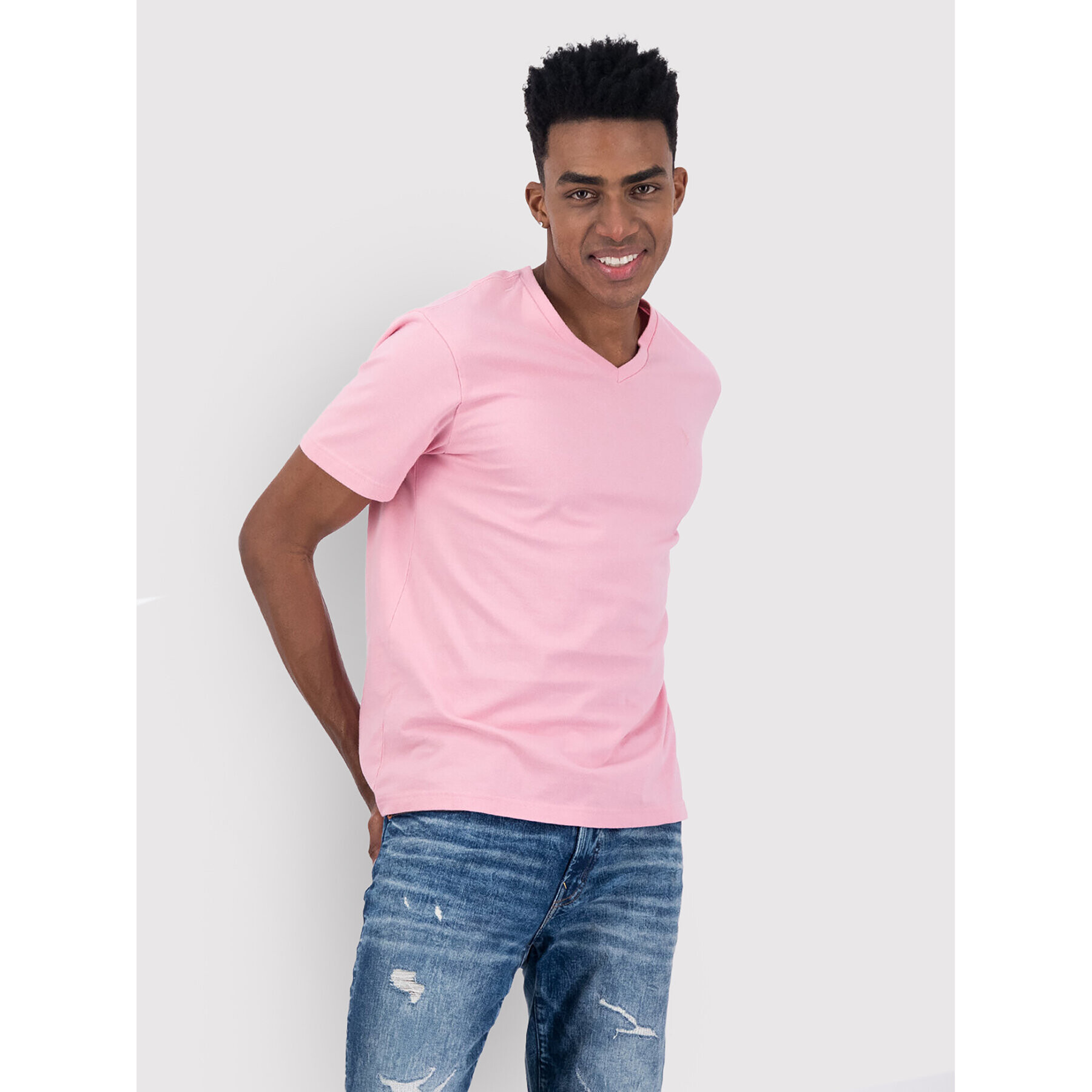 American Eagle Тишърт 017-1177-1541 Розов Standard Fit - Pepit.bg