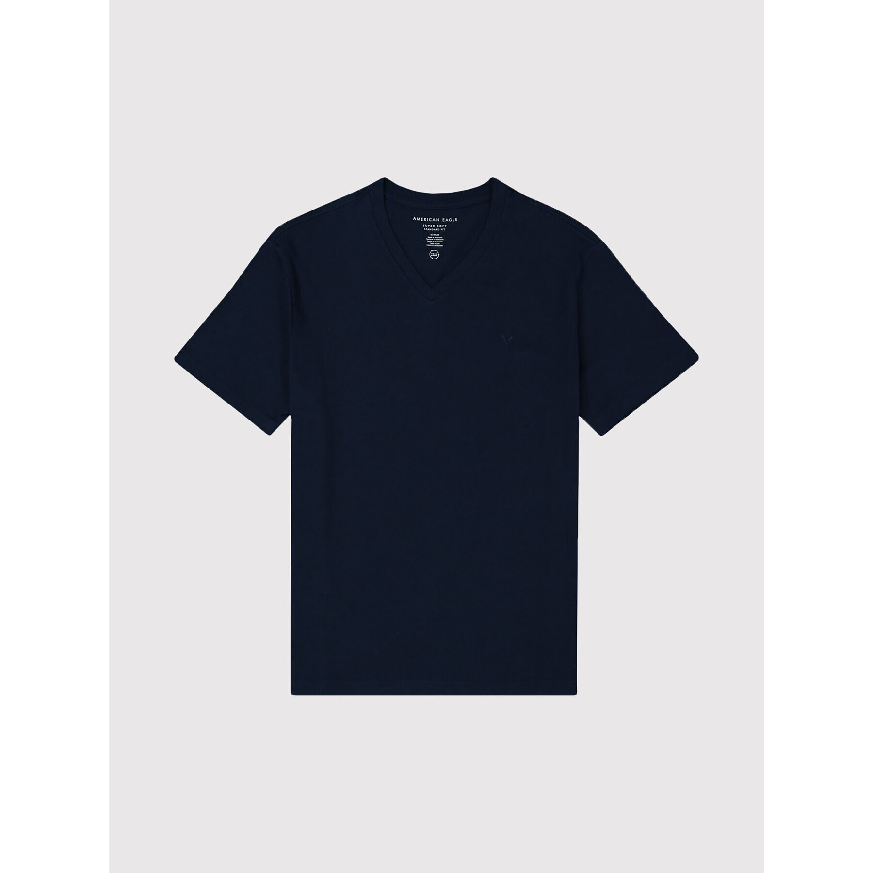 American Eagle Тишърт 017-1177-1541 Тъмносин Standard Fit - Pepit.bg