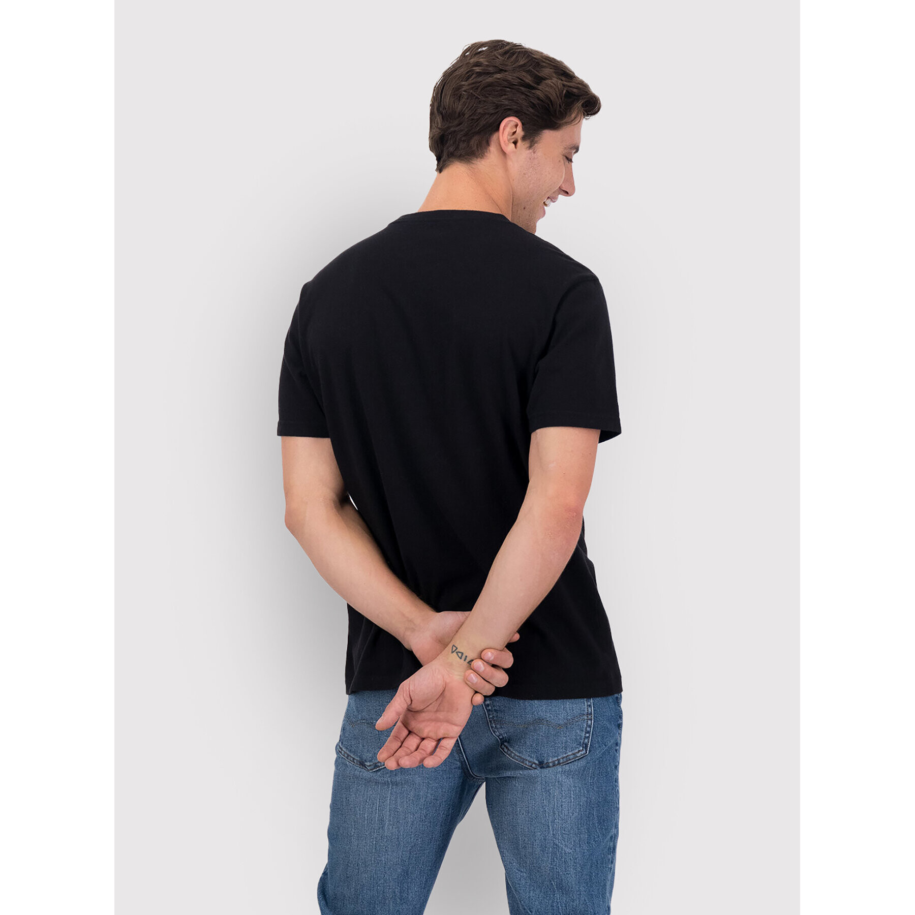American Eagle Тишърт 017-4165-1740 Черен Standard Fit - Pepit.bg