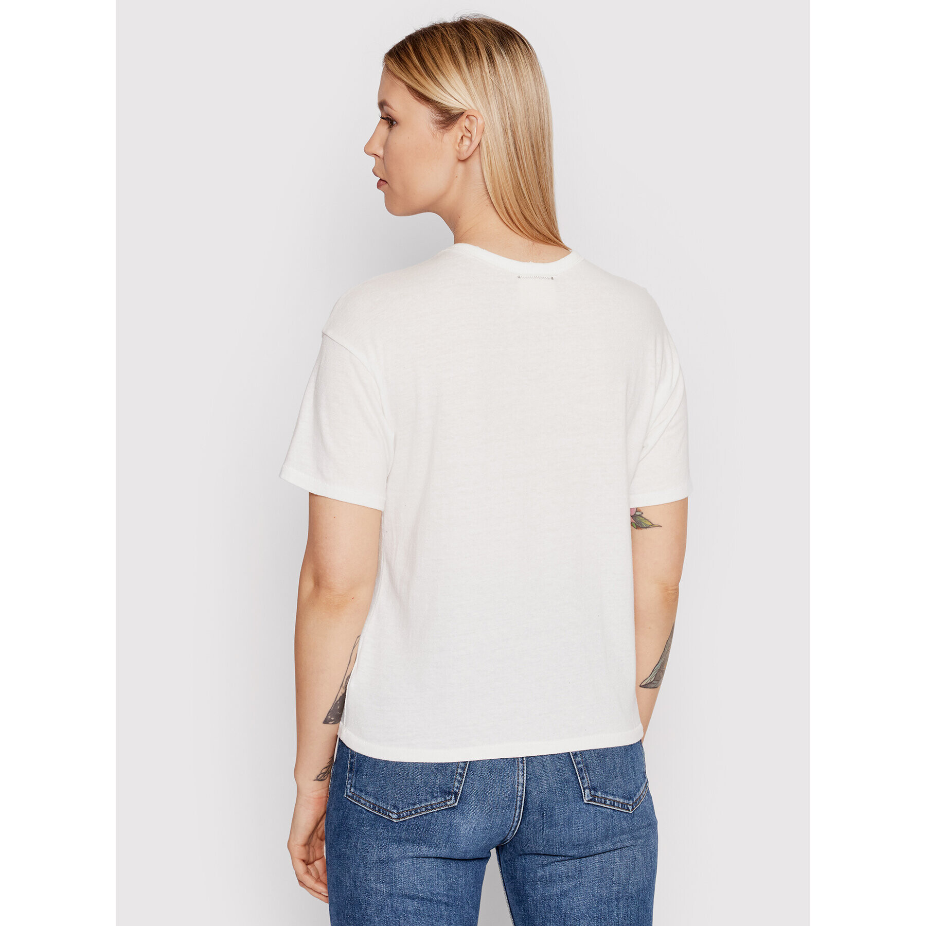 American Eagle Тишърт 030-1305-1107 Бял Standard Fit - Pepit.bg