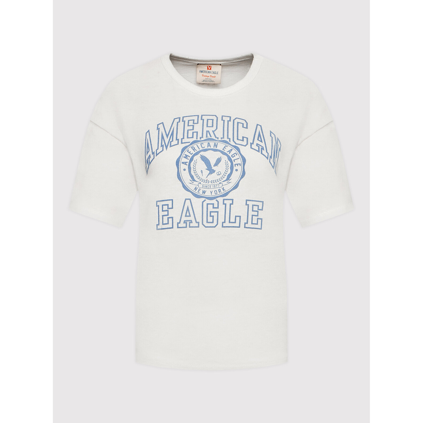 American Eagle Тишърт 030-1305-1107 Бял Standard Fit - Pepit.bg
