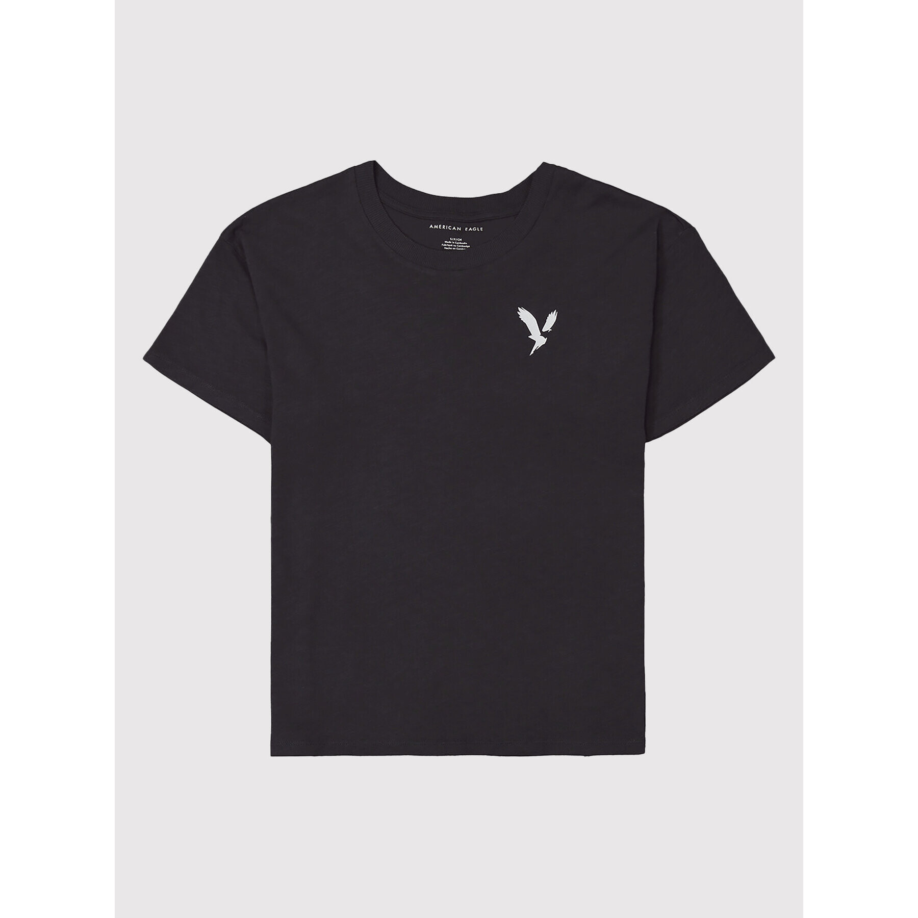 American Eagle Тишърт 030-1305-9930 Черен Regular Fit - Pepit.bg